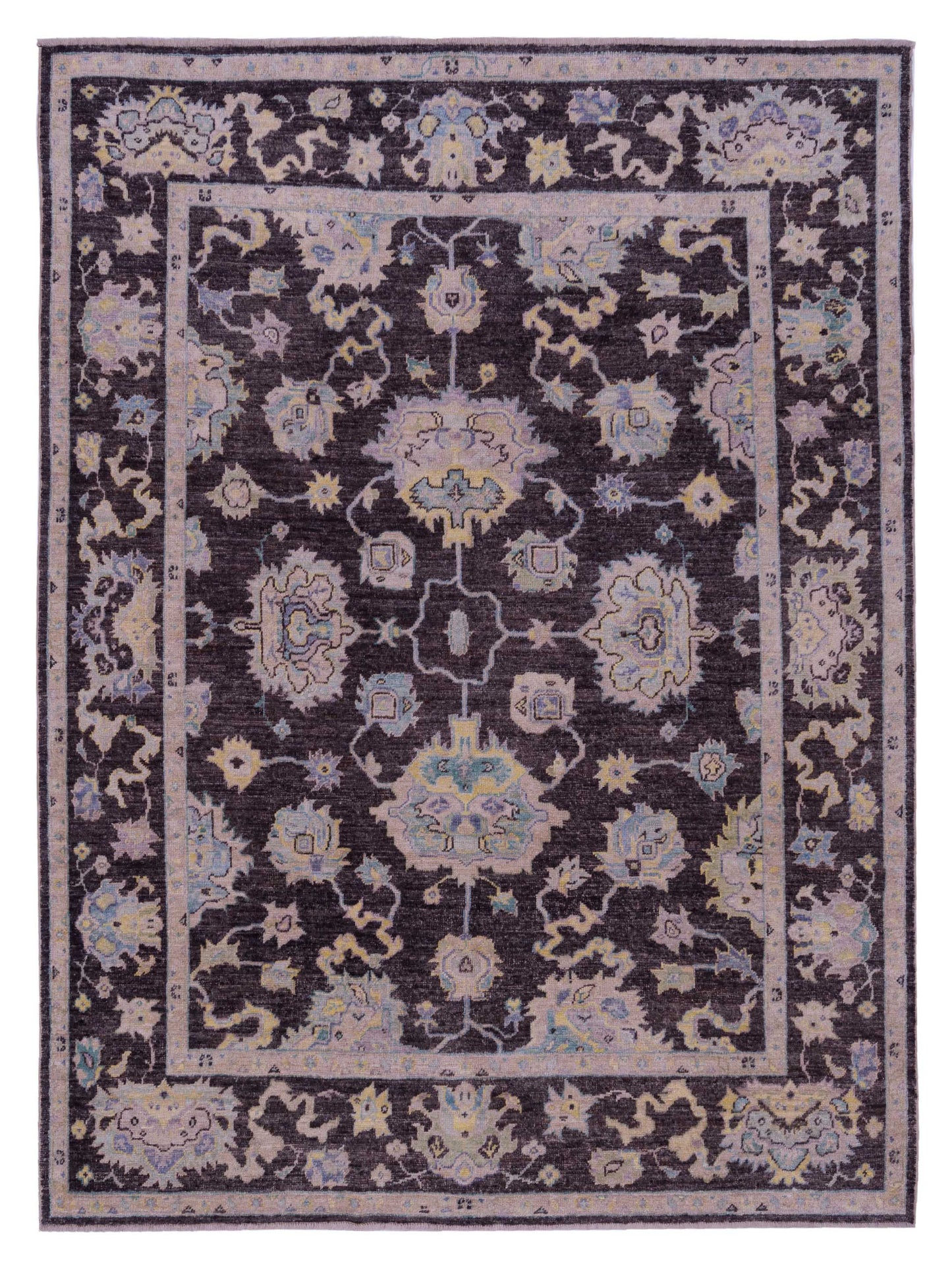 Anadol Angora Oushak Charcoal Charcoal Traditional