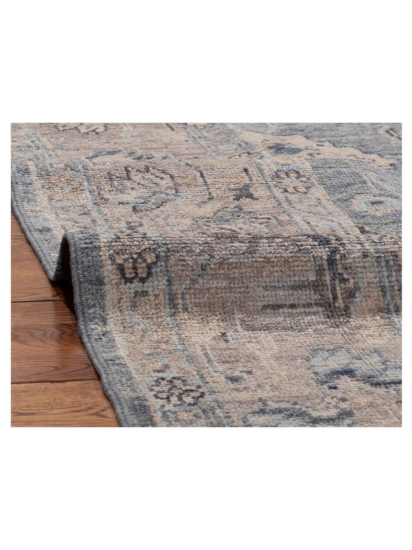 Angora Oushak 156114 Blue Gray 8x10.5 Hand Knotted Rug