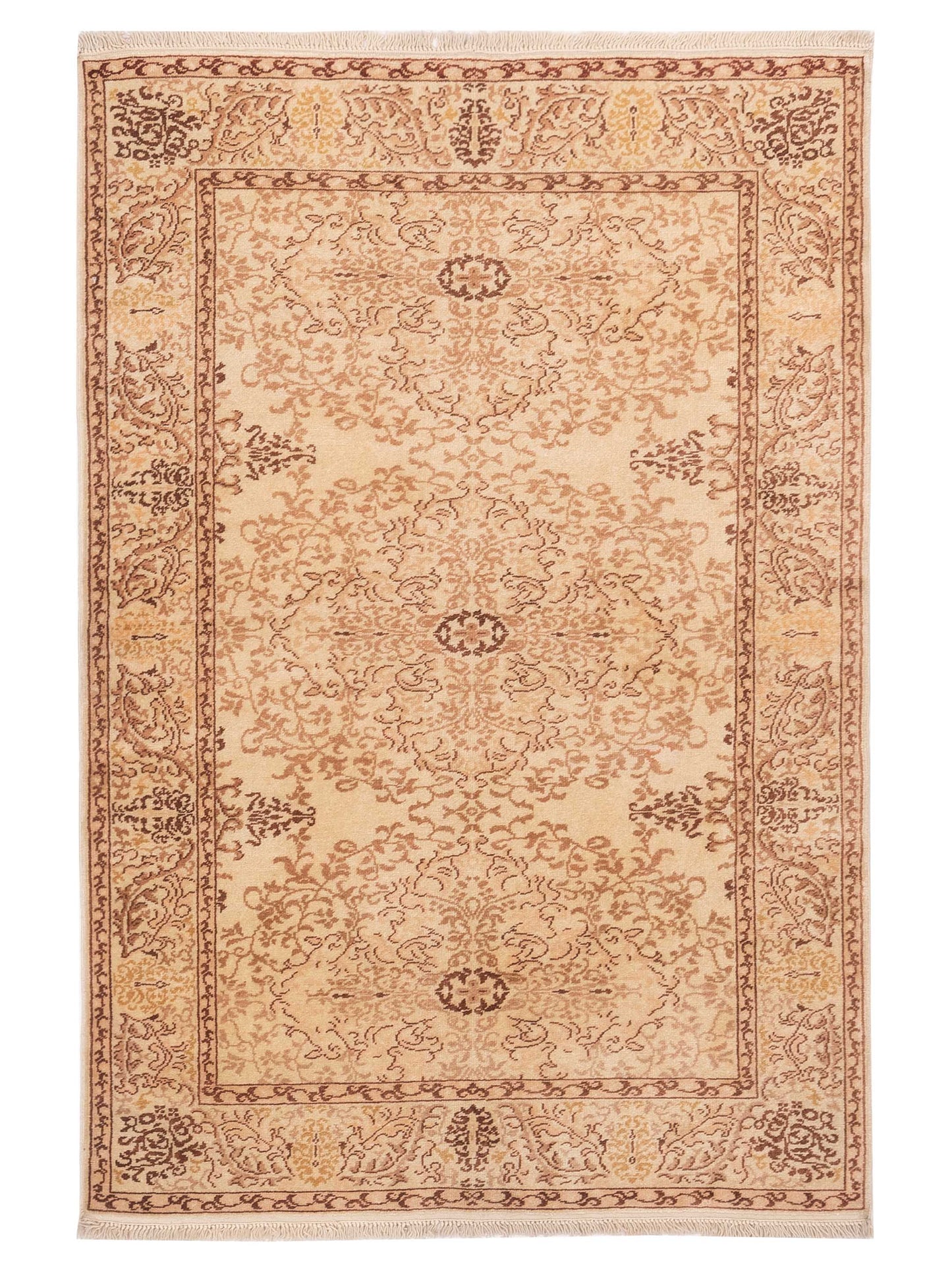 Pasha Antique Loom Beige Beige Transitional
