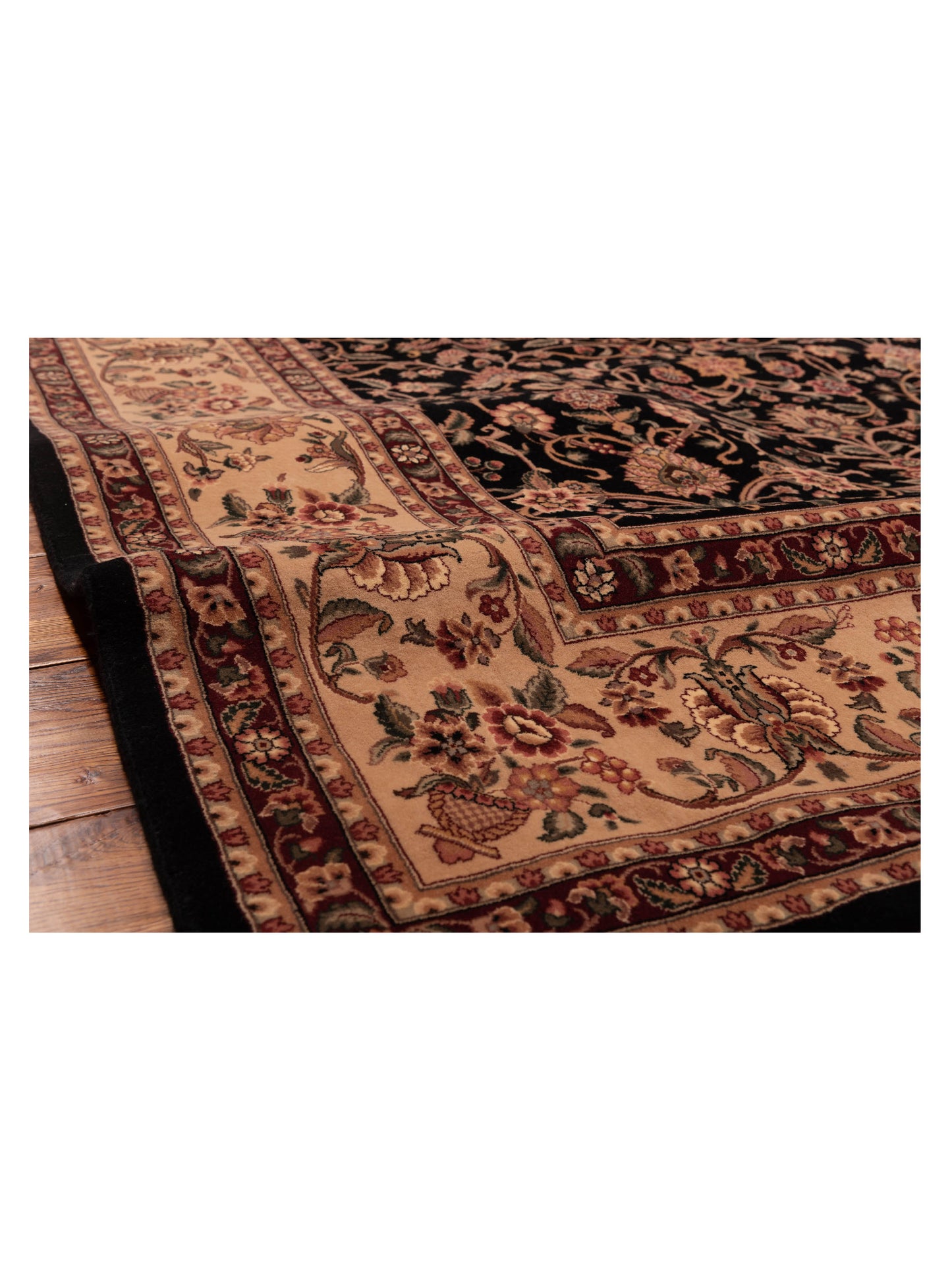 Magnolia 94298 Black Beige 8.9x12.1 Hand Knotted Rug