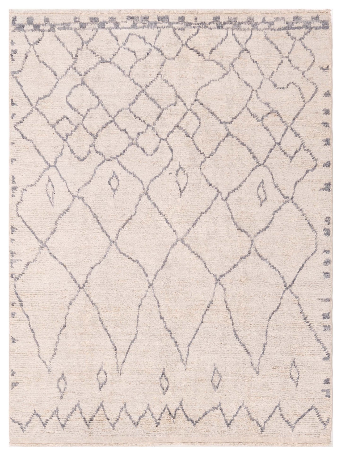 Pasha Berber Ivory Gray Contemporary
