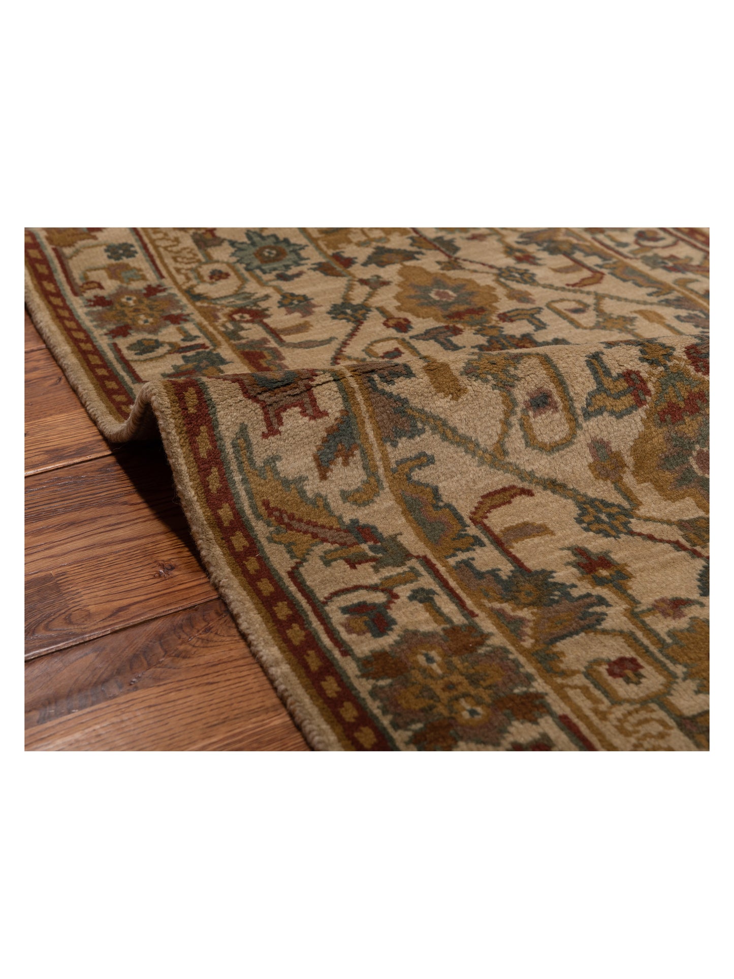 Lilac 103185 Beige Beige 2.3x4.6 Hand Knotted Rug