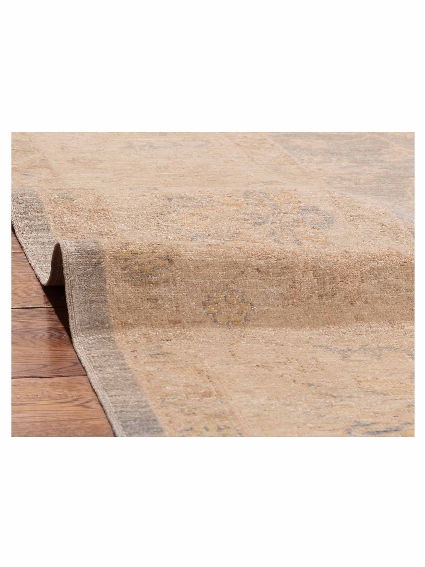 Sultan 156021 Gray Beige 9.10x13.5 Hand Knotted Rug
