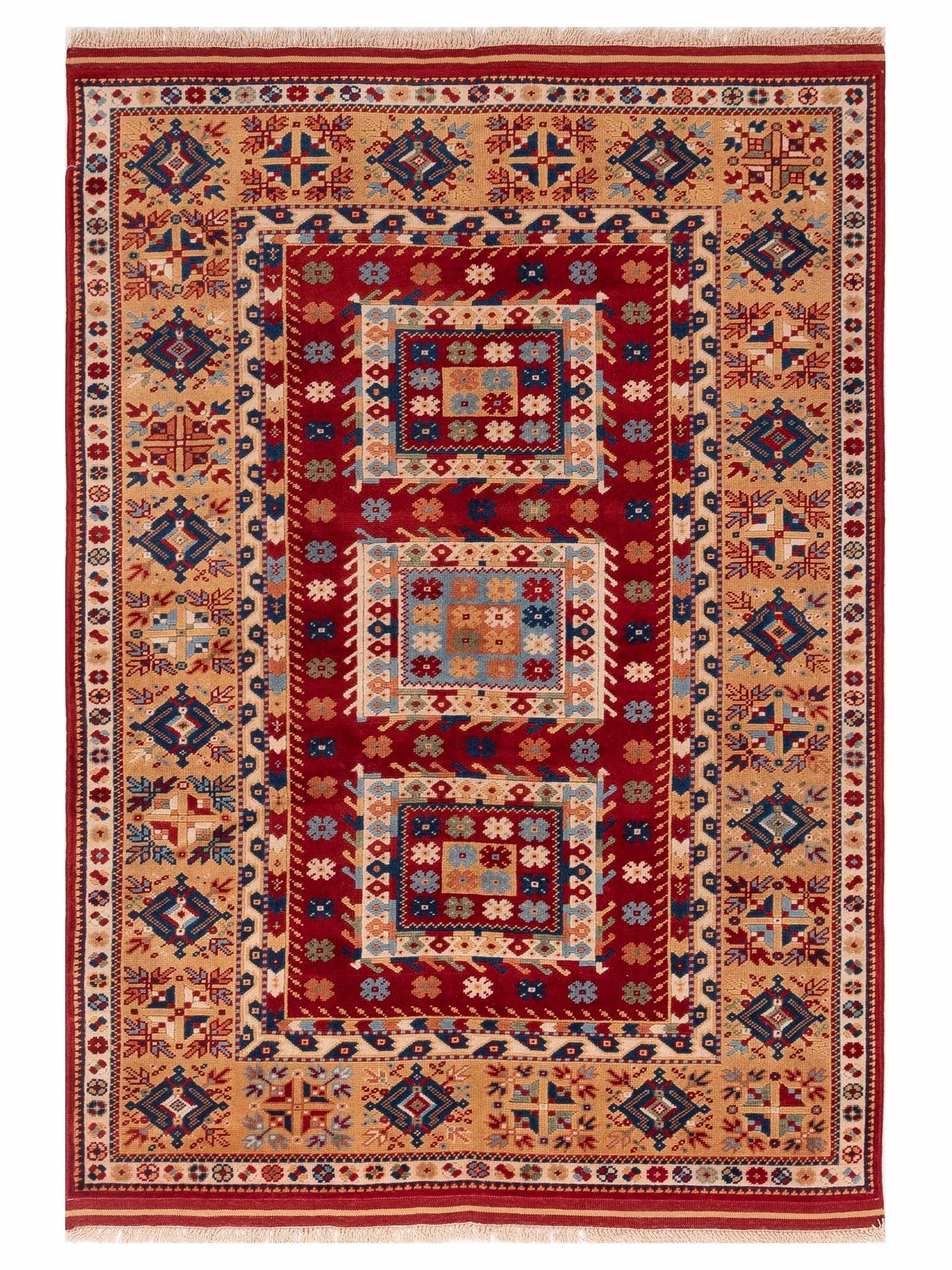 Pasha Turkish Shirwan Red Gold Traditional