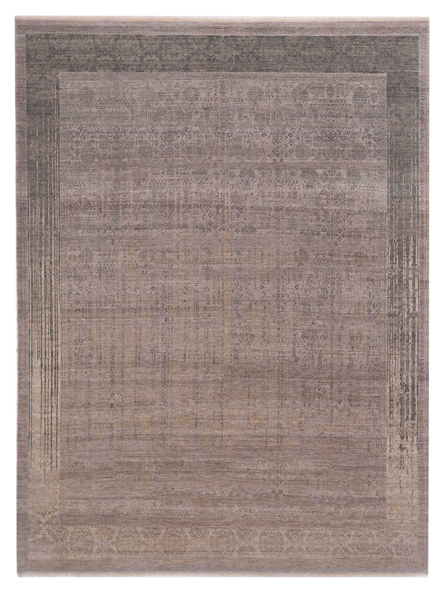 Siena Dazzling Silver Green Contemporary