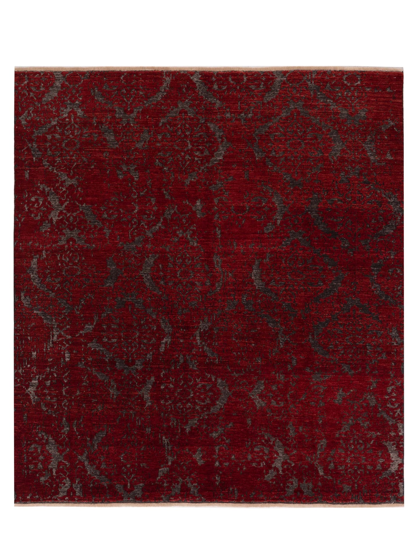 Pasha Defne Charcoal Red Transitional