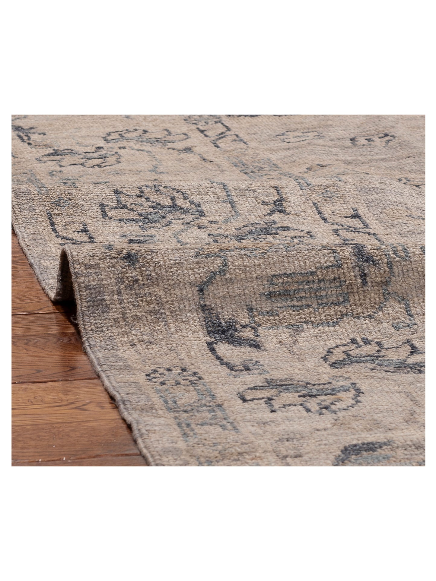 Angora Oushak 156155 Gray Silver 8.2x9.9 Hand Knotted Rug