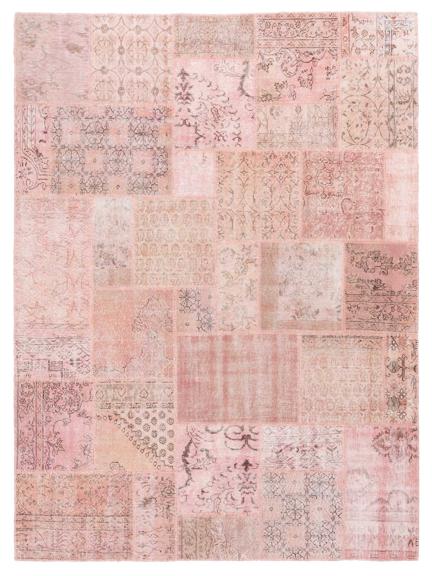 Pasha Turkish Vestige Patchwork Pink Contemporary
