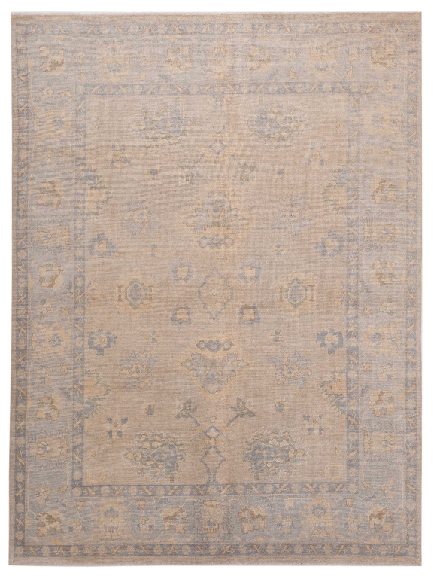 Rajpur Oushak Shah Beige Gray Traditional