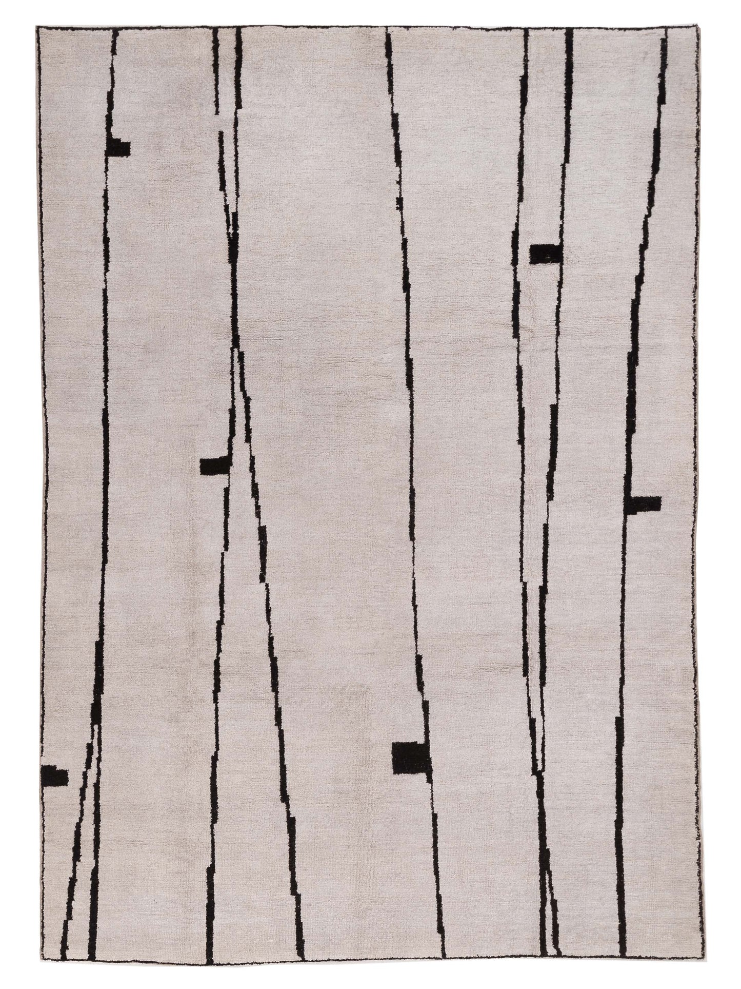 Pasha Aladdin Ivory Black Contemporary