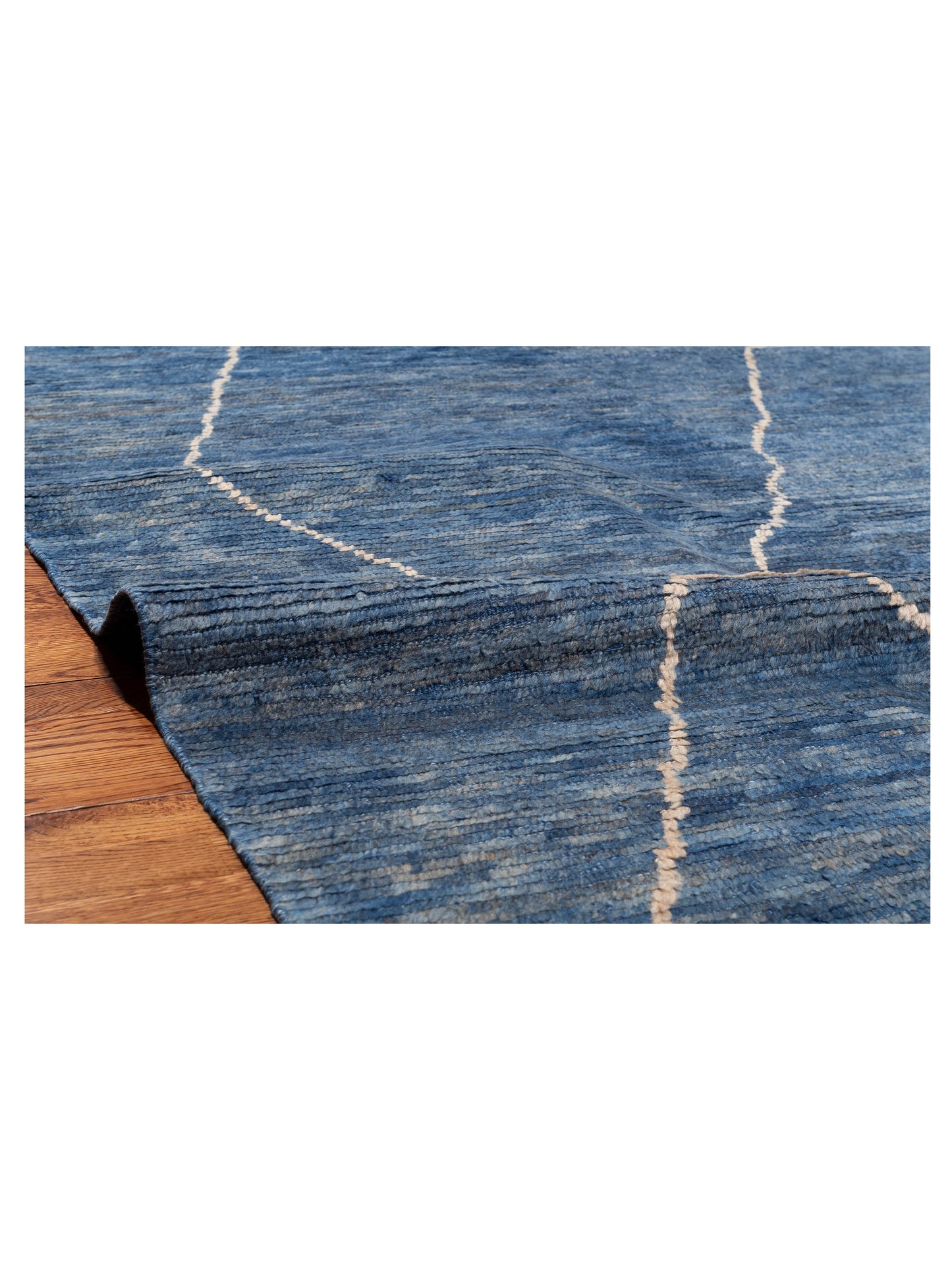 Berber Efes Indigo Gray 12.1x15.7 Hand Knotted Rug