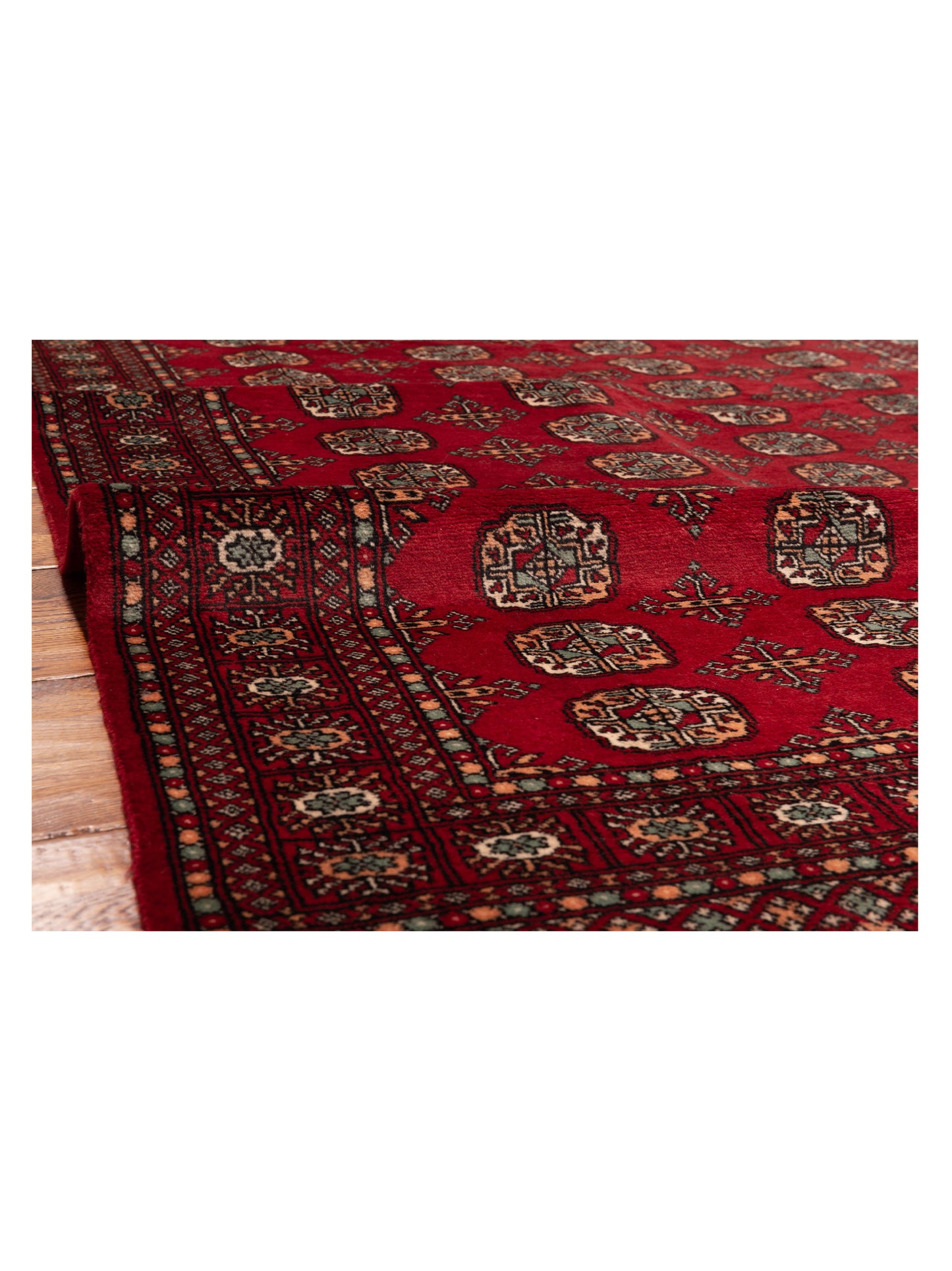 Bokhara 141396 Red Red 4.11x7.8 Hand Knotted Rug