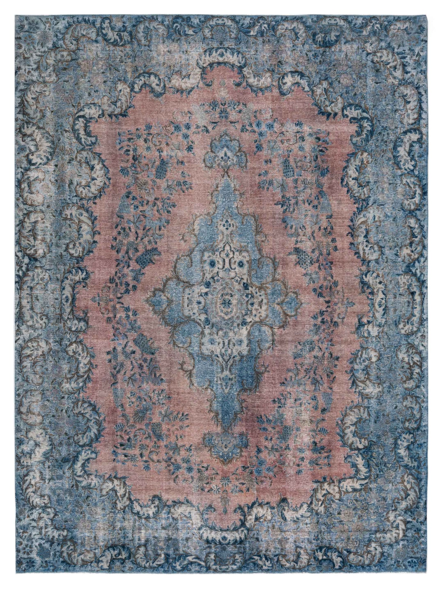 Pasha Vintage Pink Blue Contemporary