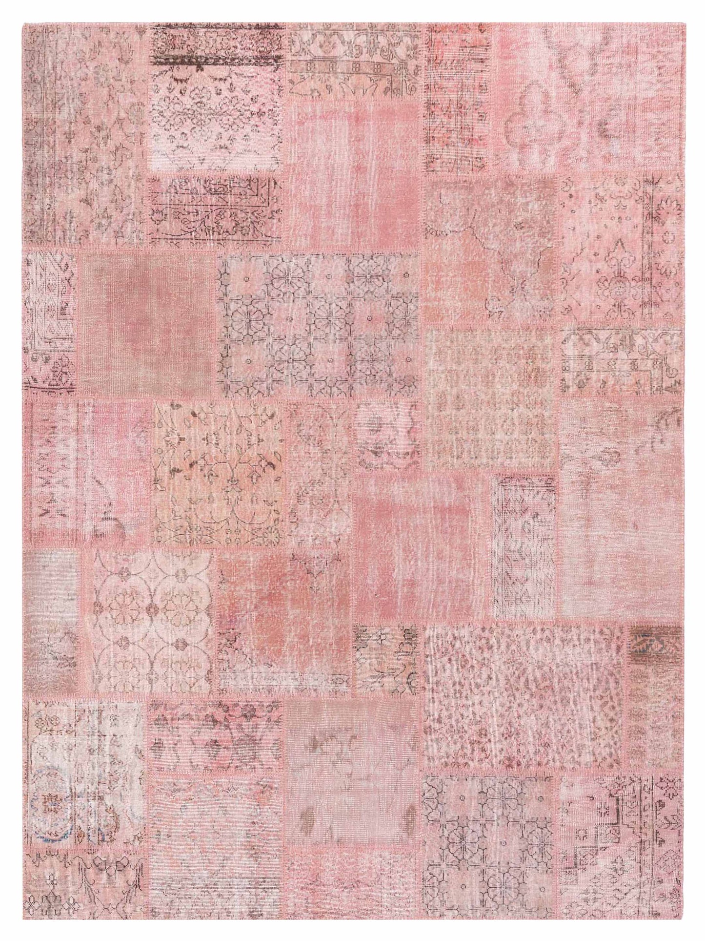 Pasha Turkish Vestige Patchwork Pink Contemporary