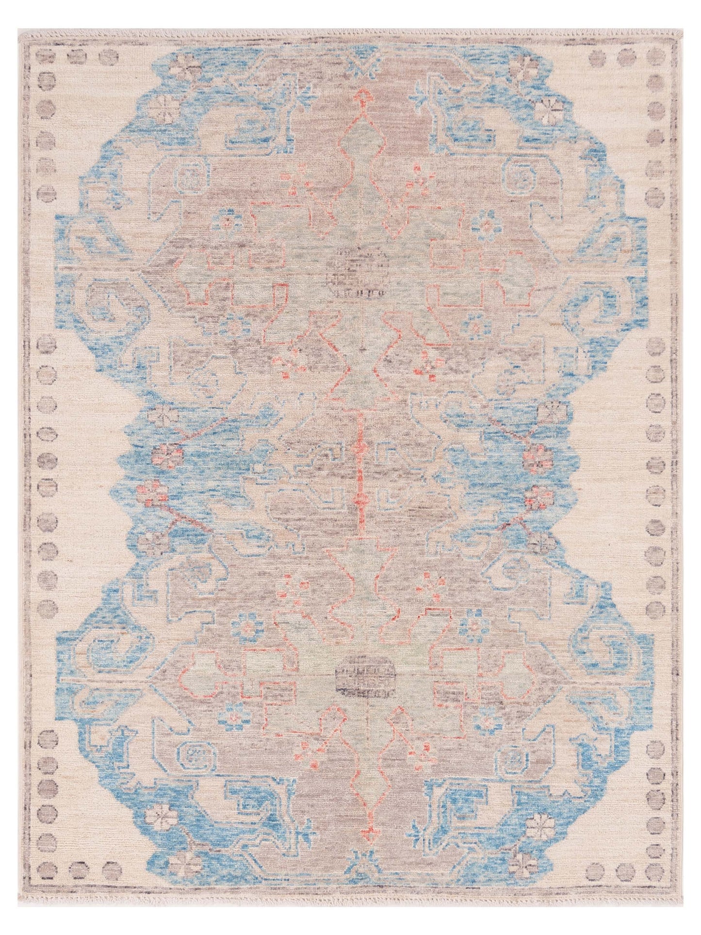 Pasha Anadol Oushak Brown Blue Traditional