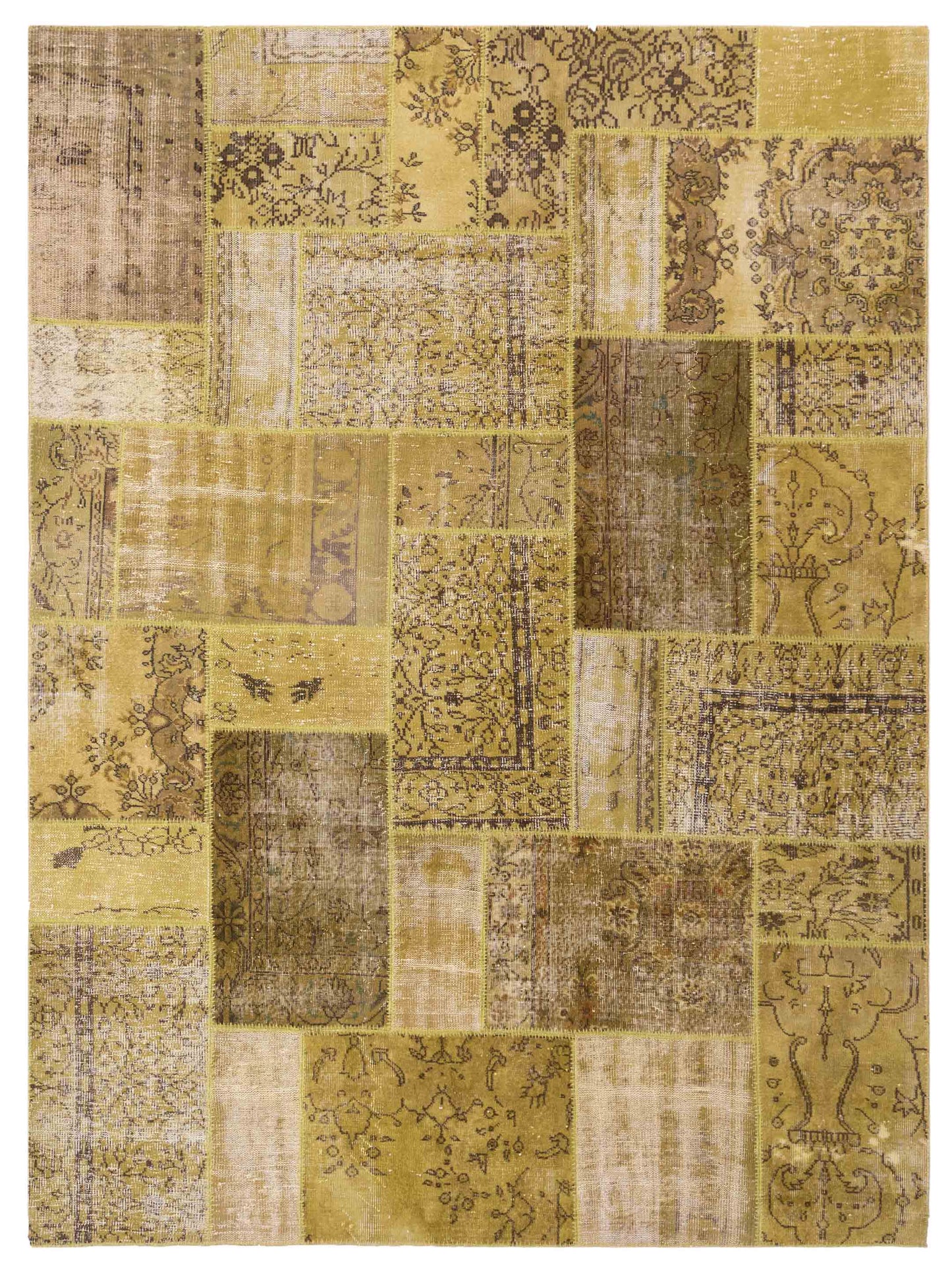 Pasha Turkish Vestige Patchwork Green Contemporary