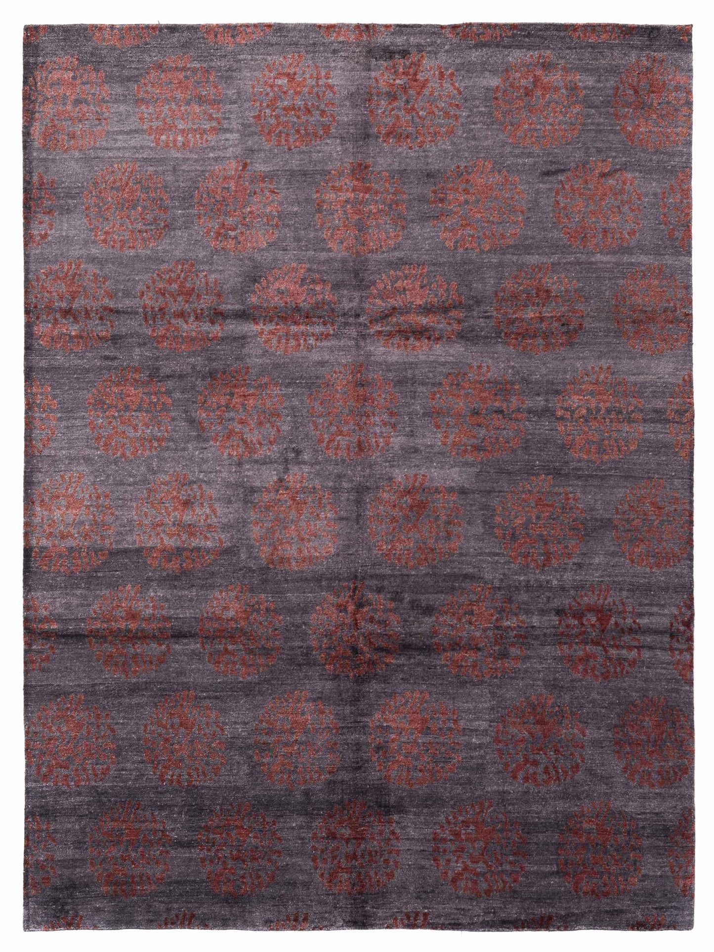 Siena Tibetino Charcoal Red Contemporary