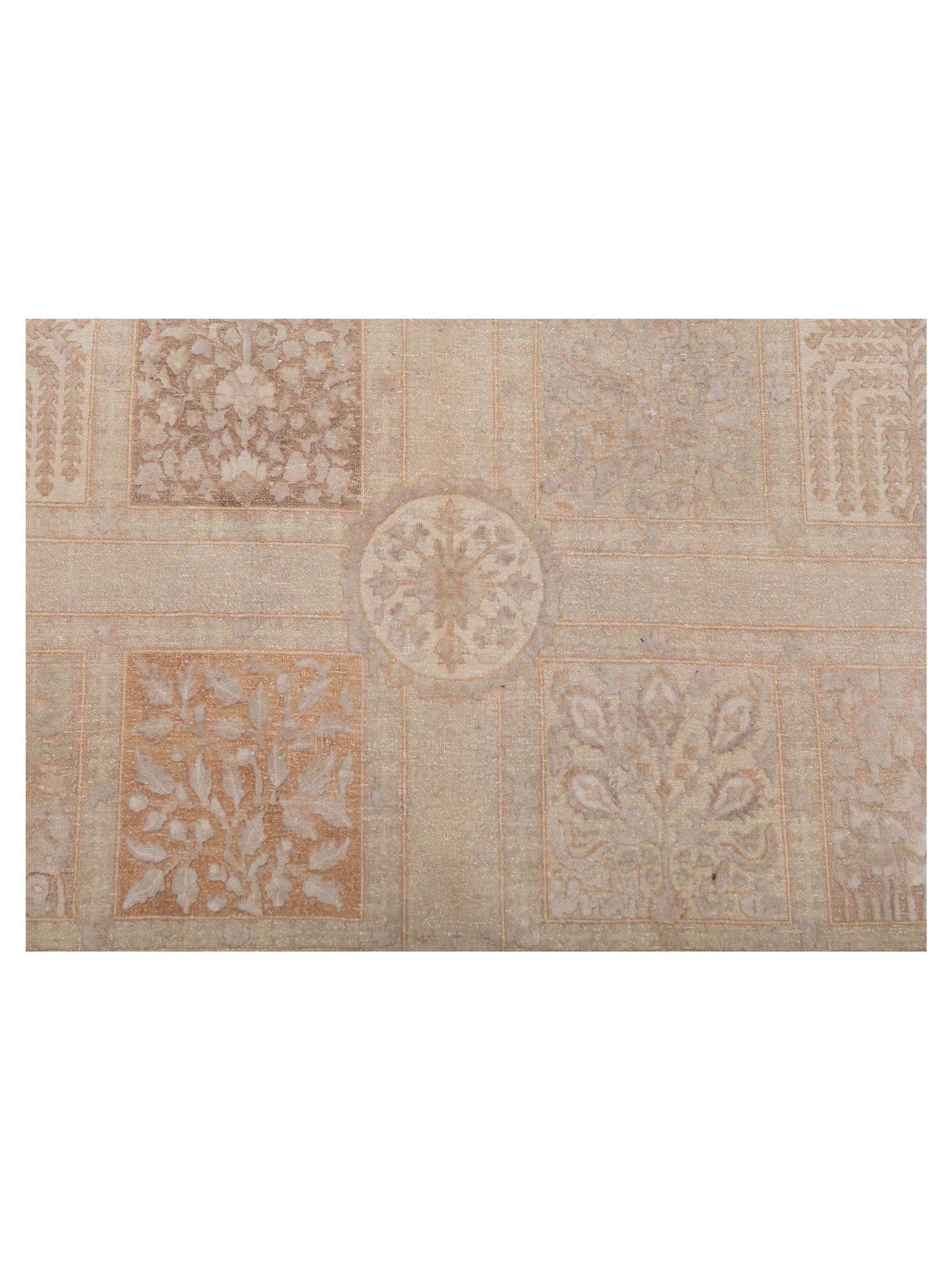 Haji Jalili 111394 Beige Silver 8x10.1 Hand Knotted Rug