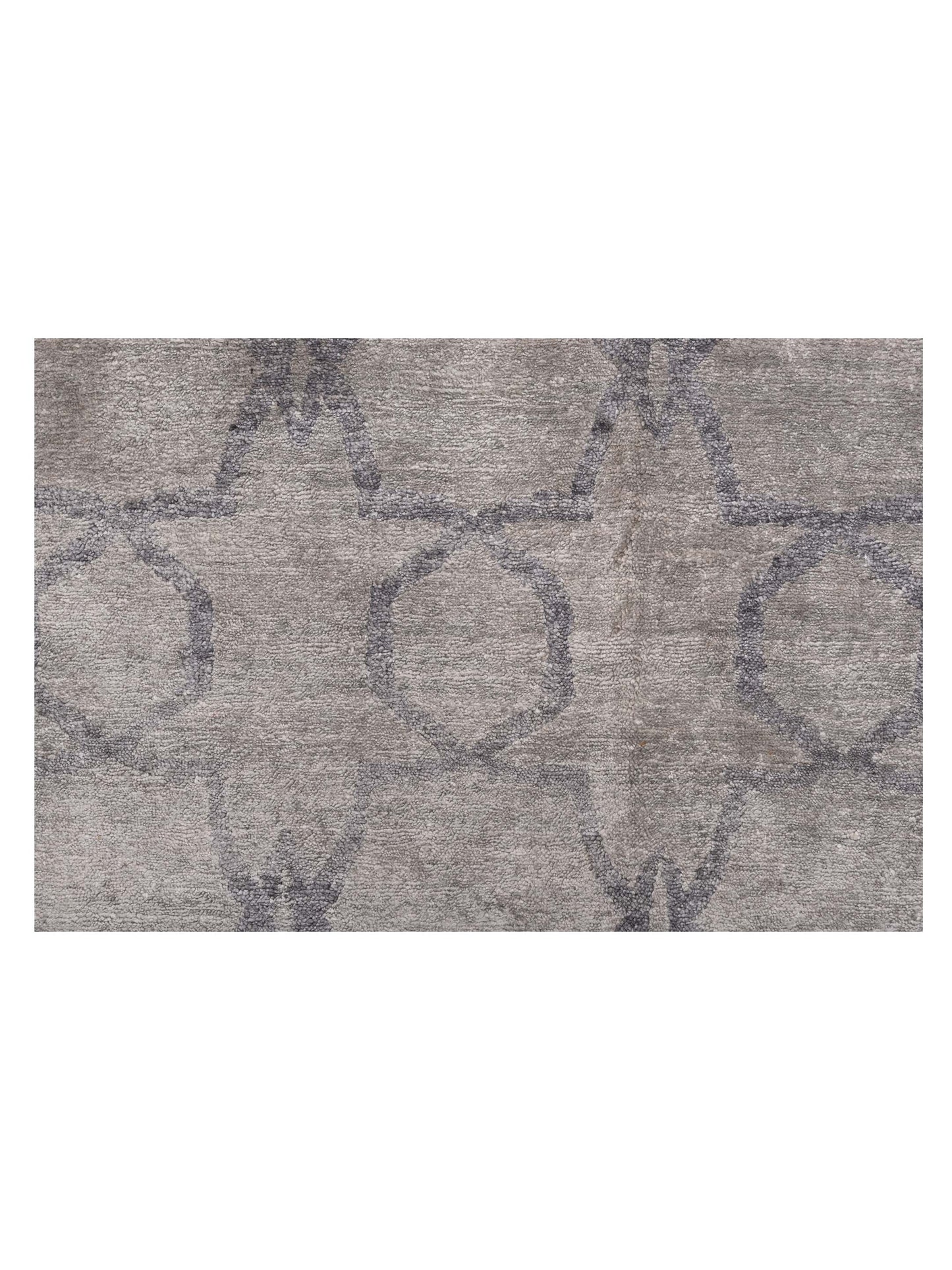 Tibetino 119195 Silver Gray 8x9.11 Hand Knotted Rug