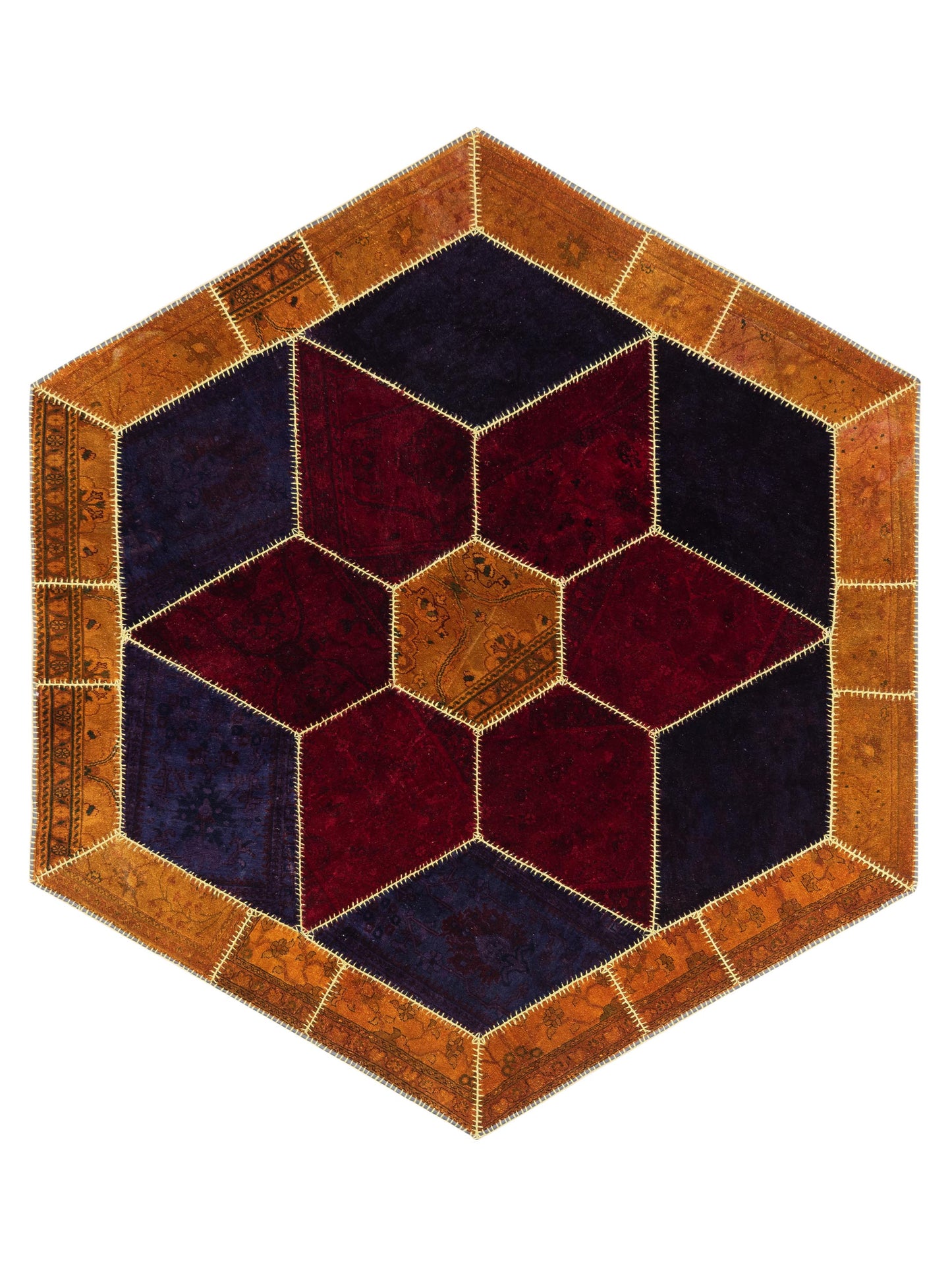 Pasha Turkish Vestige Patchwork Multi Contemporary