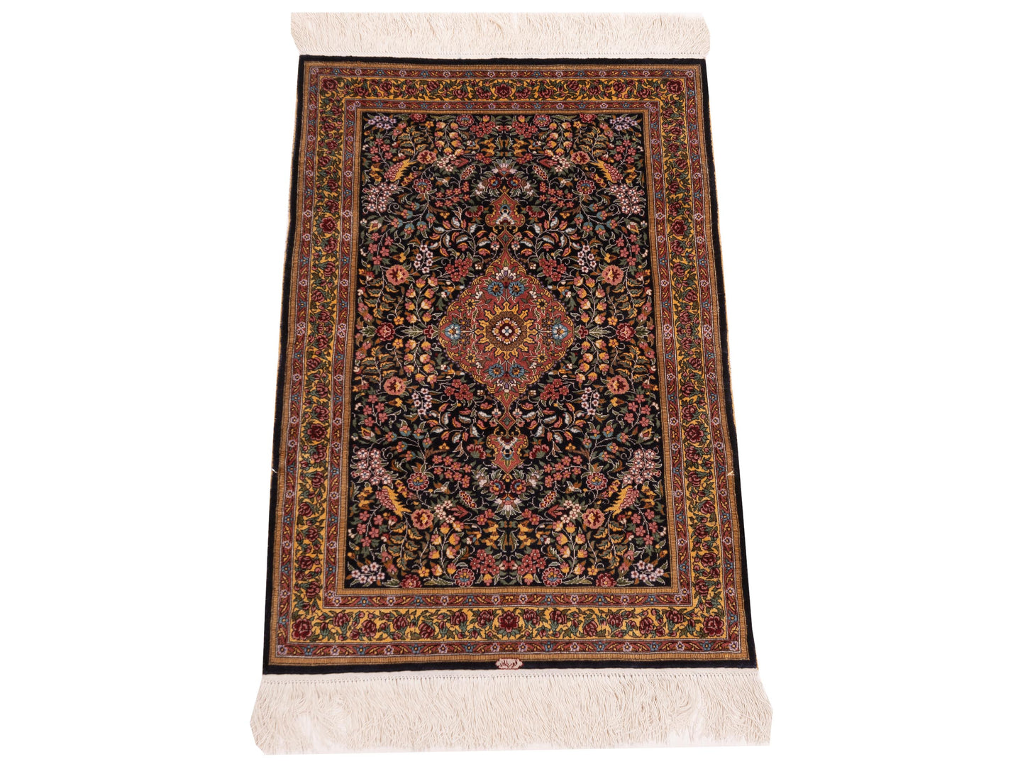 Pasha Pure Silk Black Gold Traditional