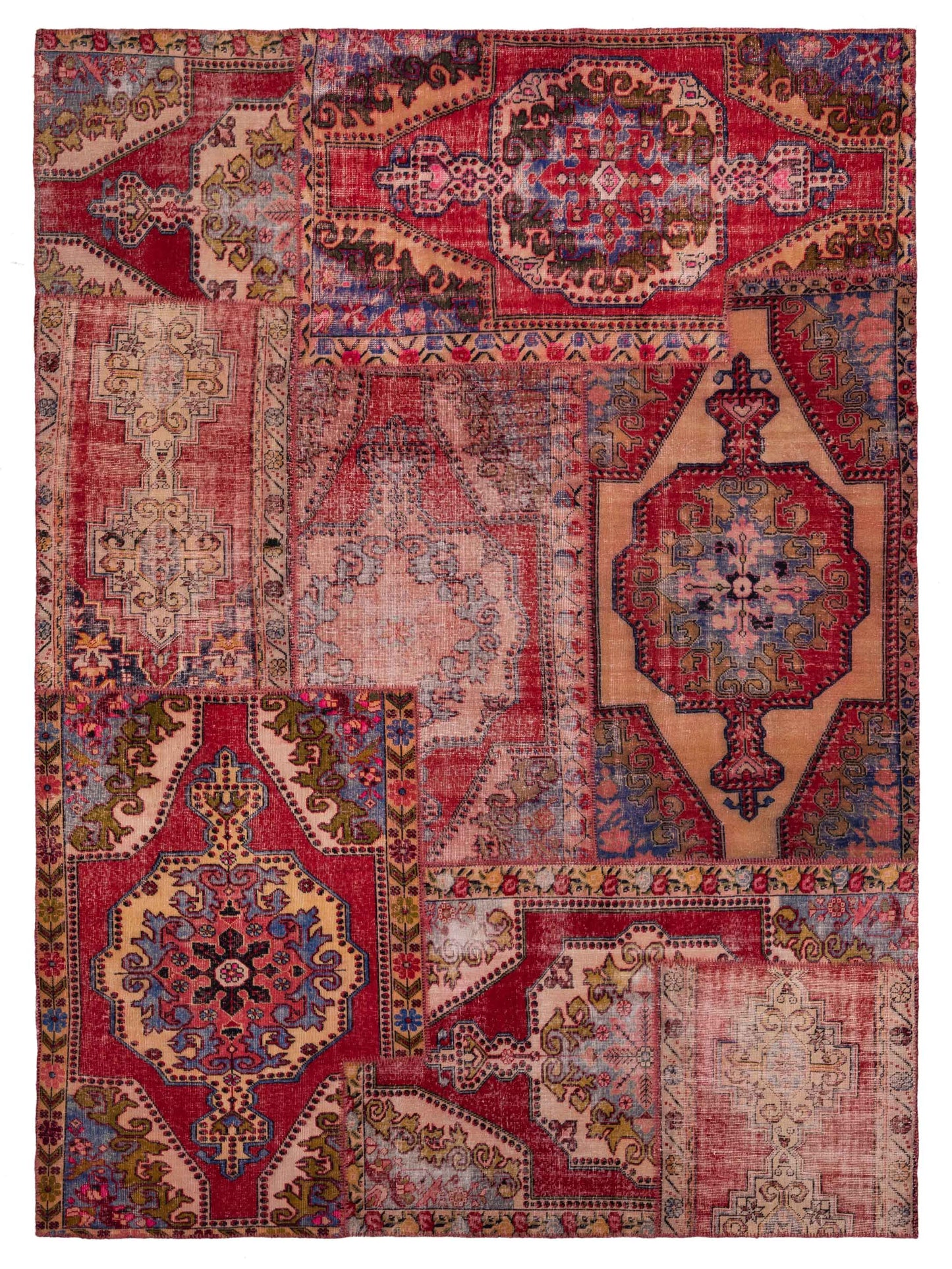 Pasha Turkish Vestige Patchwork Multi Contemporary