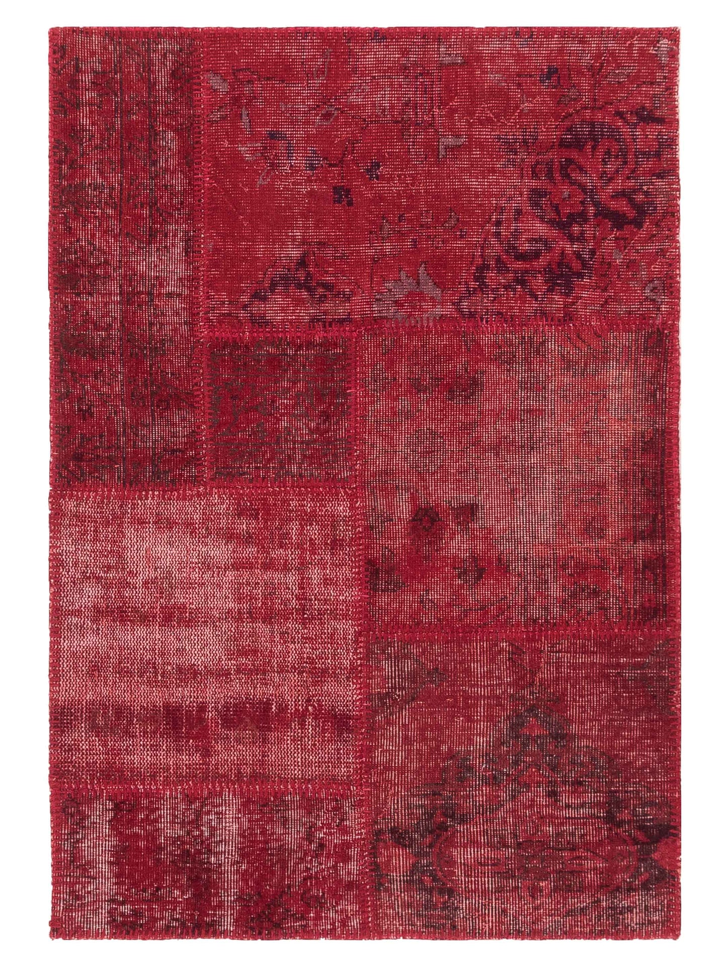 Pasha Turkish Vestige Patchwork Red Contemporary