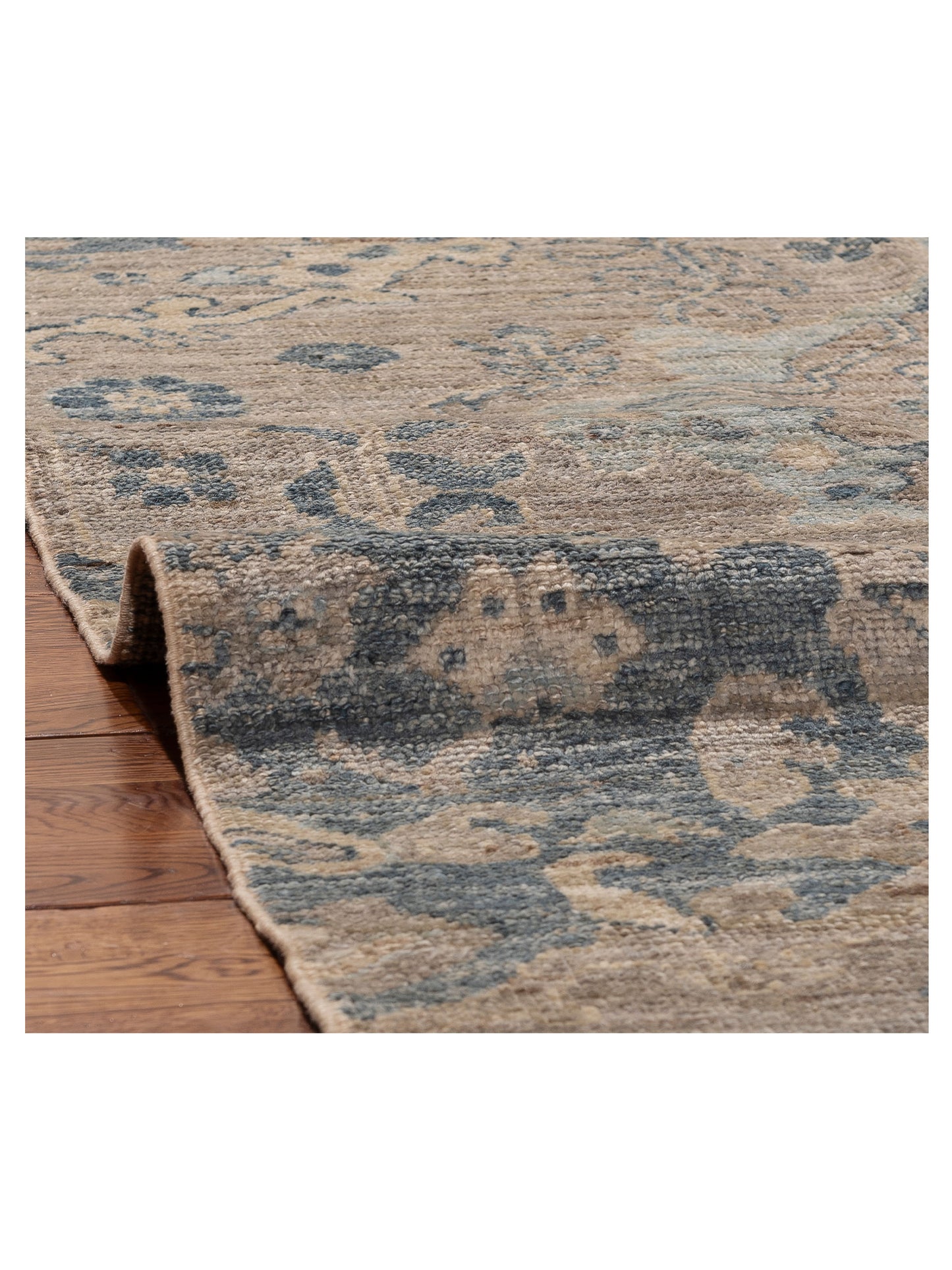Angora Oushak 154229 Gray Blue 9.1x11.9 Hand Knotted Rug