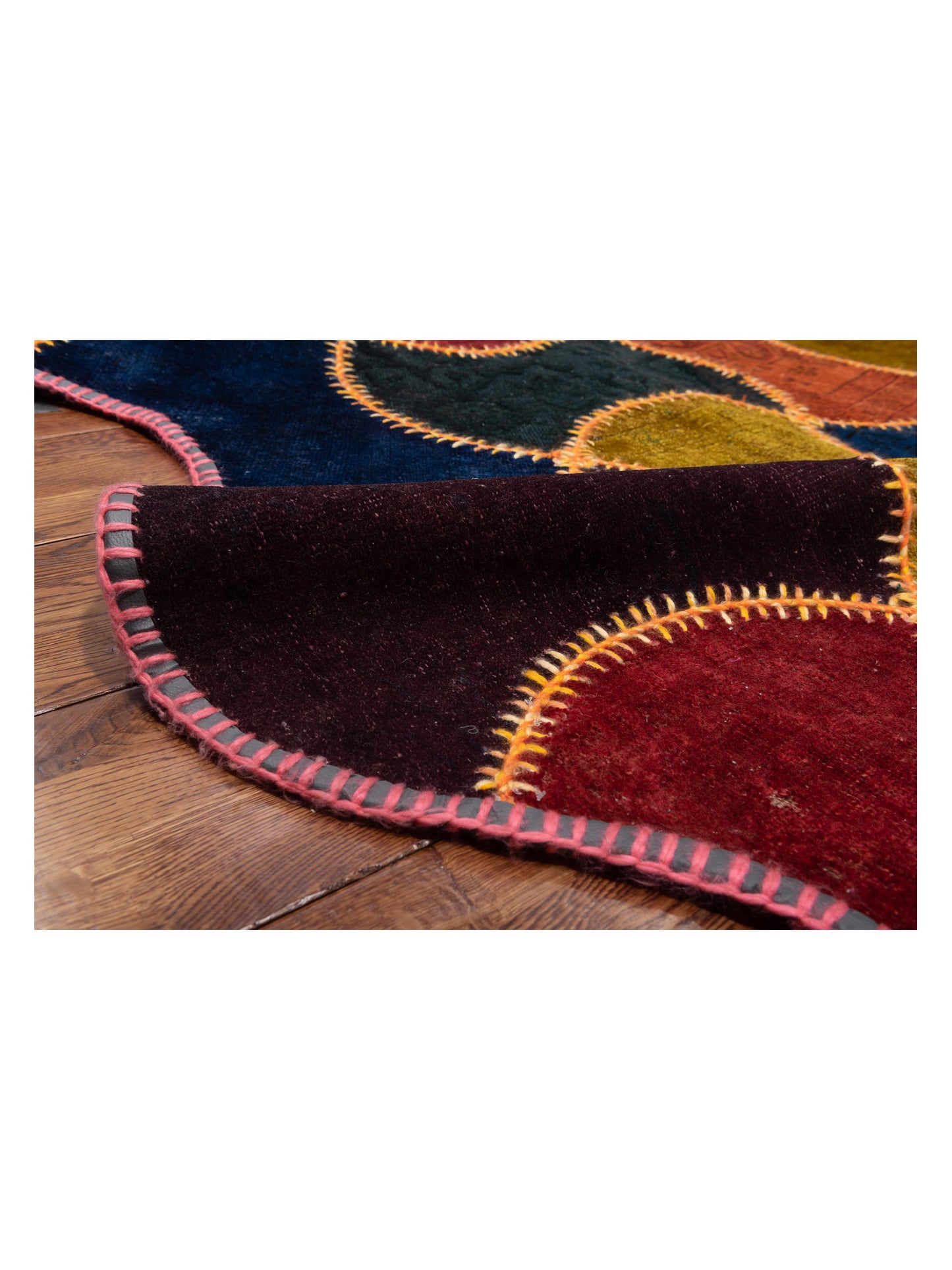 Turkish Vestige Patchwork 114242 Multi 10x11.4 Hand Knotted Rug