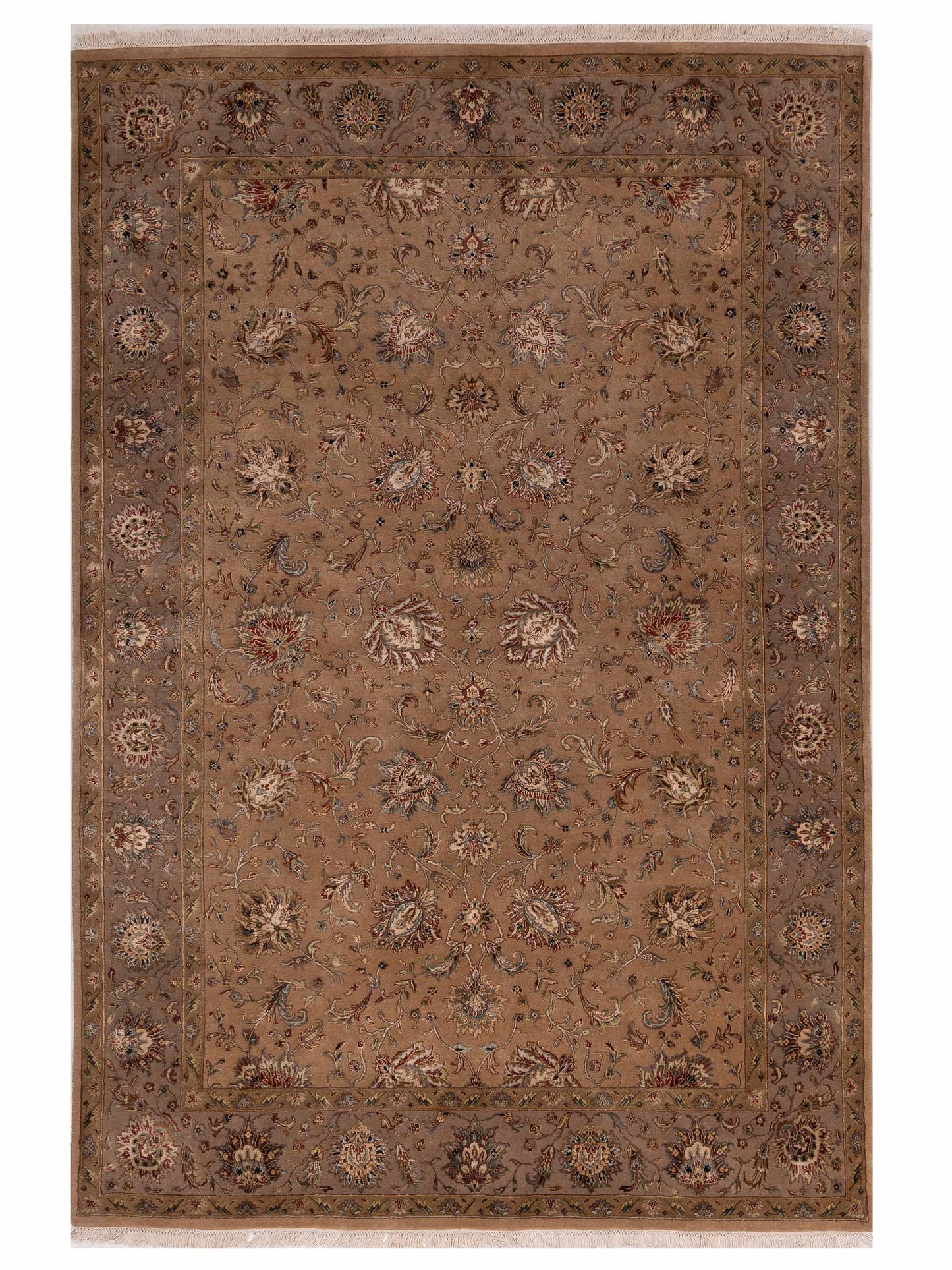 Rajpur Imperial Silk Cream Brown Traditional
