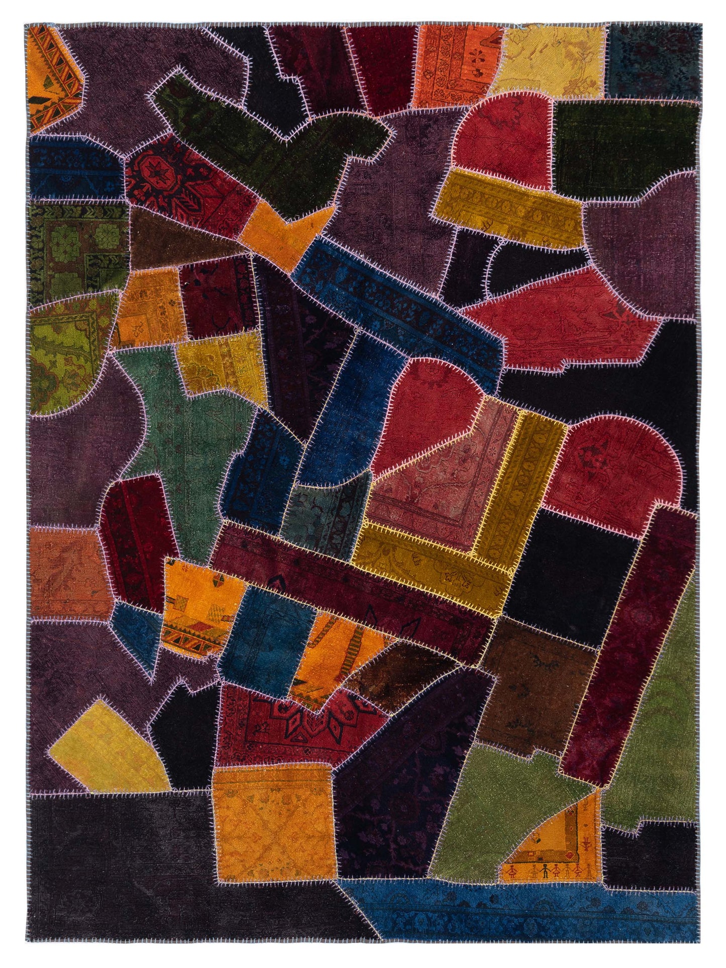 Pasha Turkish Vestige Patchwork Multi Contemporary