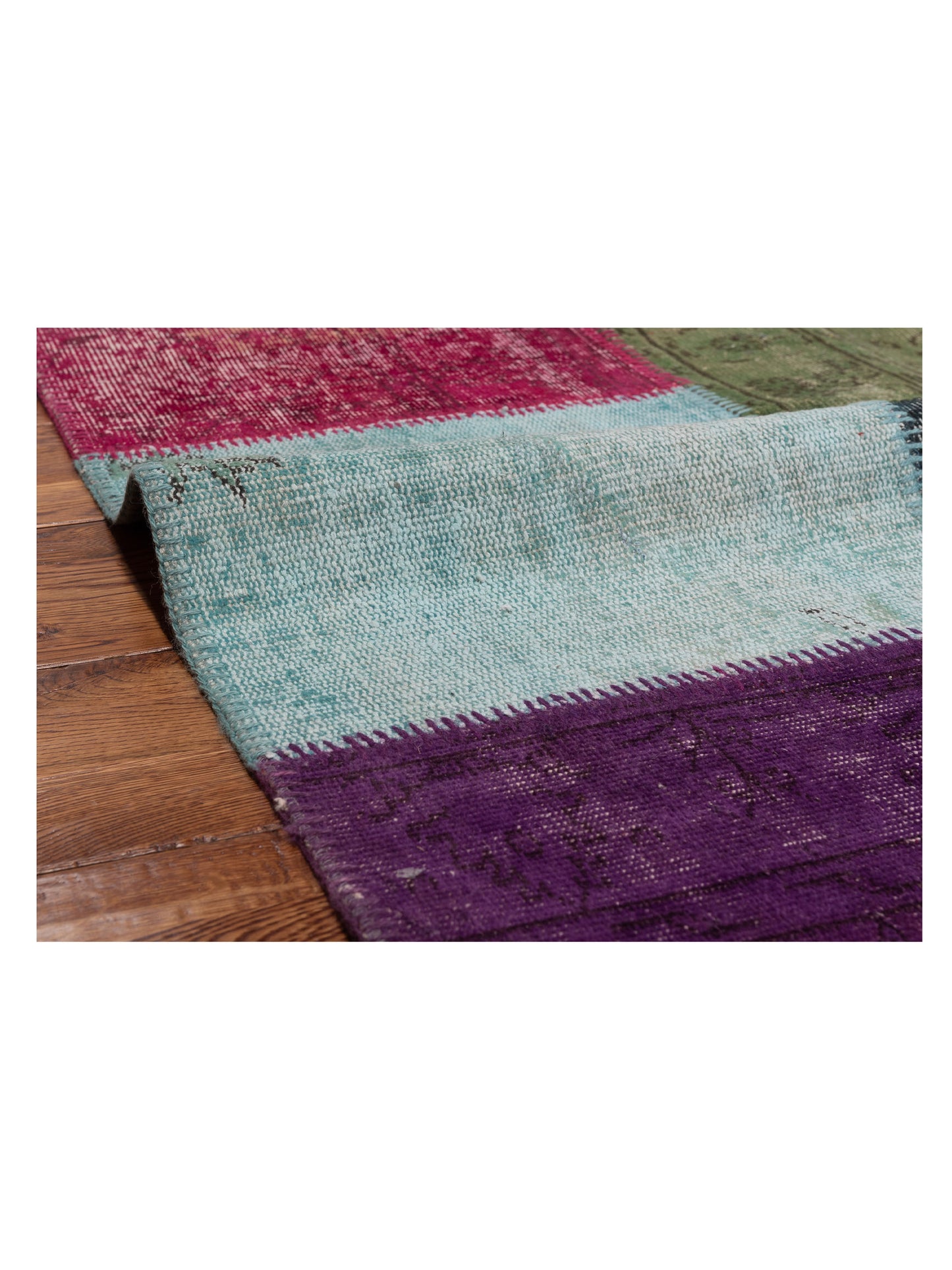 Turkish Vestige Patchwork 131112 Multi 3.4x4.11 Hand Knotted Rug