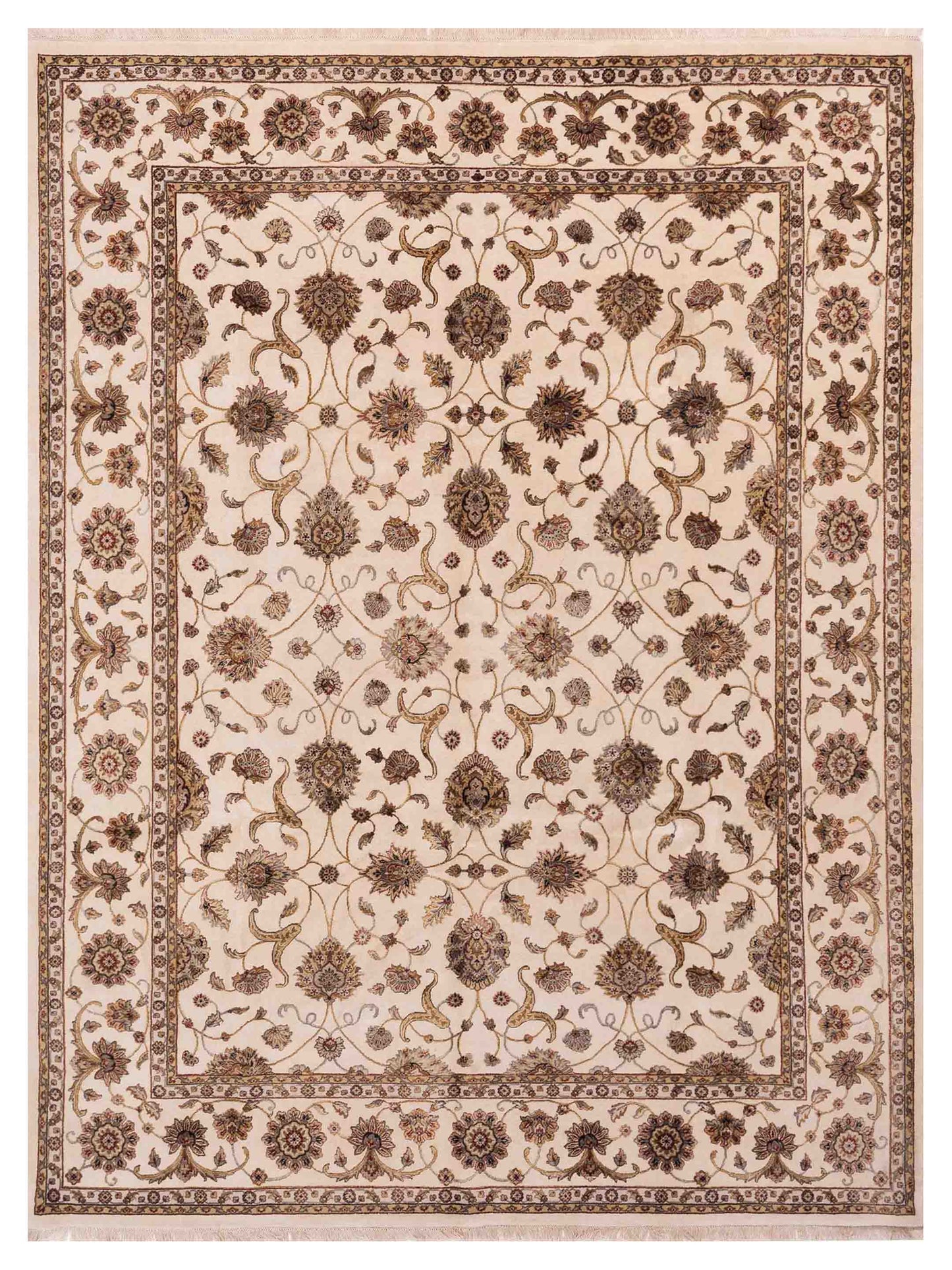 Rajpur Imperial Silk Ivory Ivory Traditional