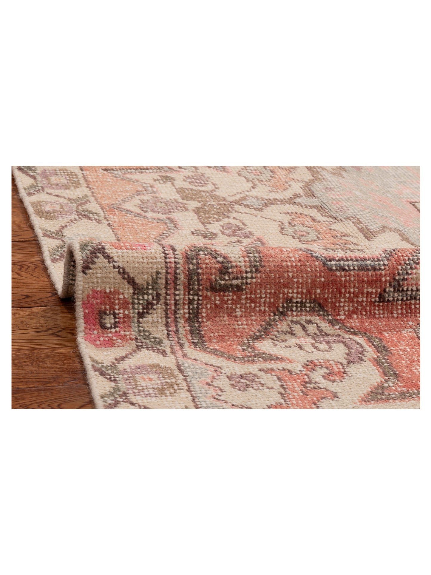Old Anatolian 154152 Pink Beige 4.6x7.5 Hand Knotted Rug