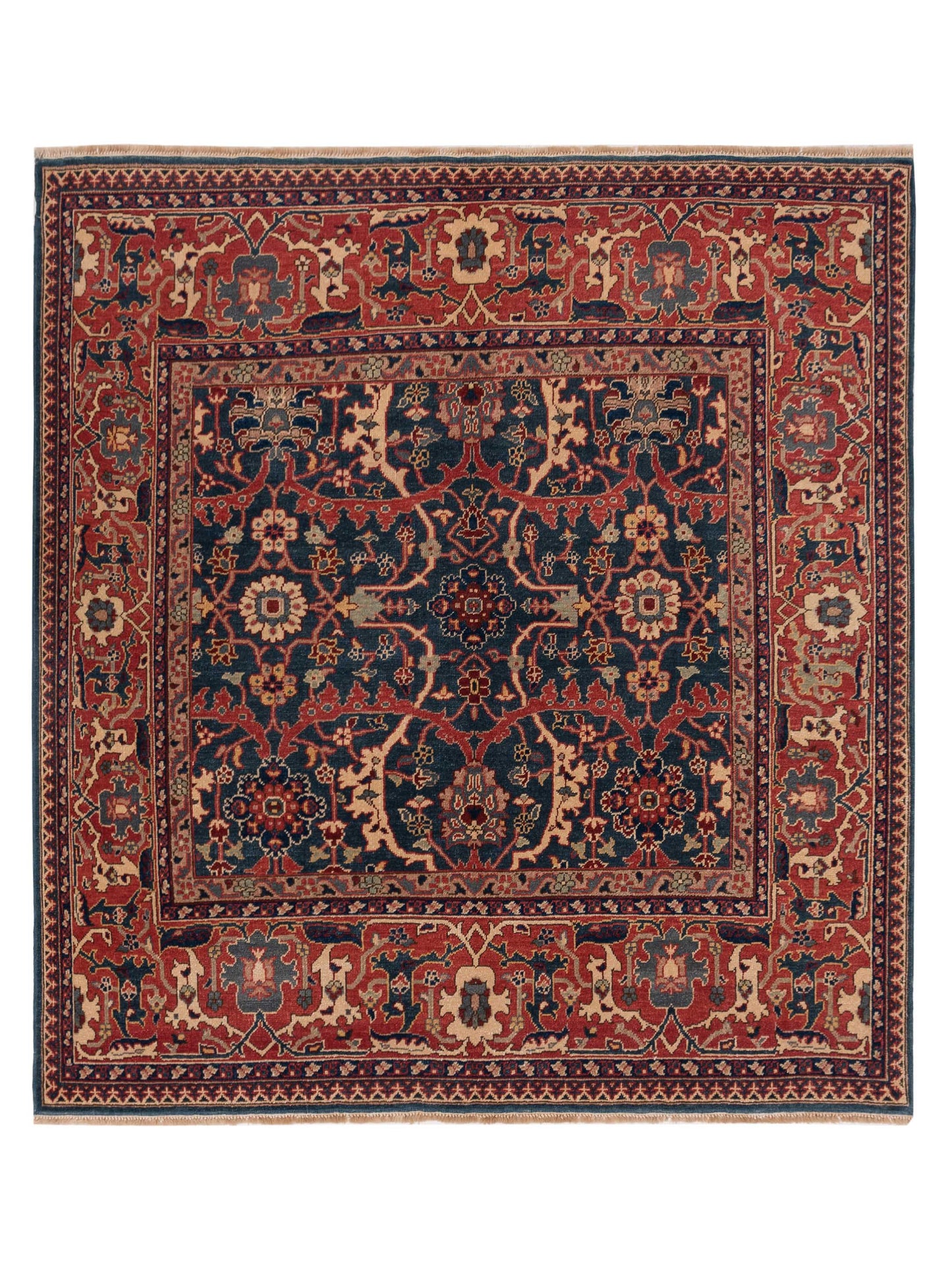 Pasha Antique Loom Blue Red Traditional