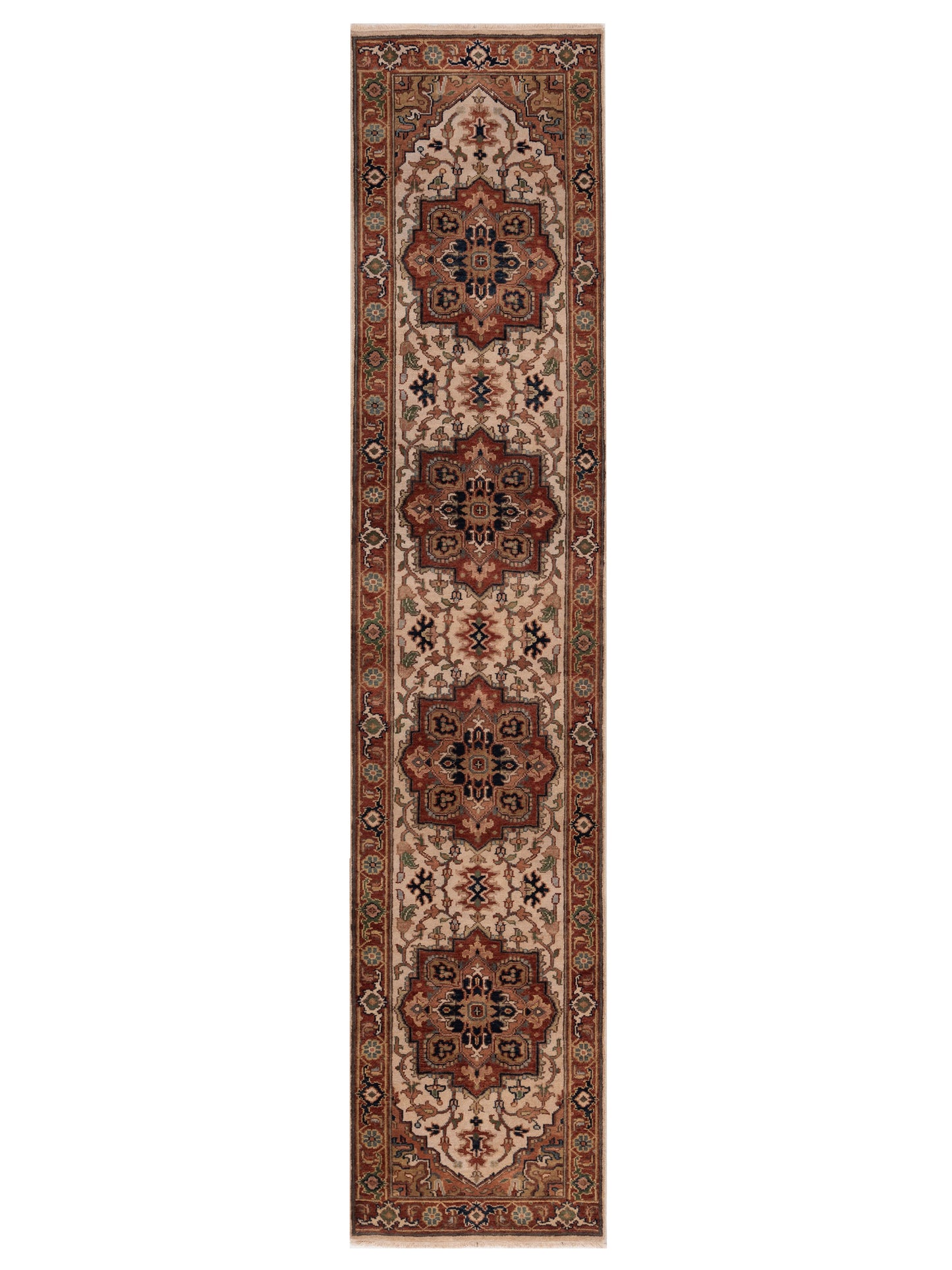 Rajpur Royal Ivory Rust Traditional