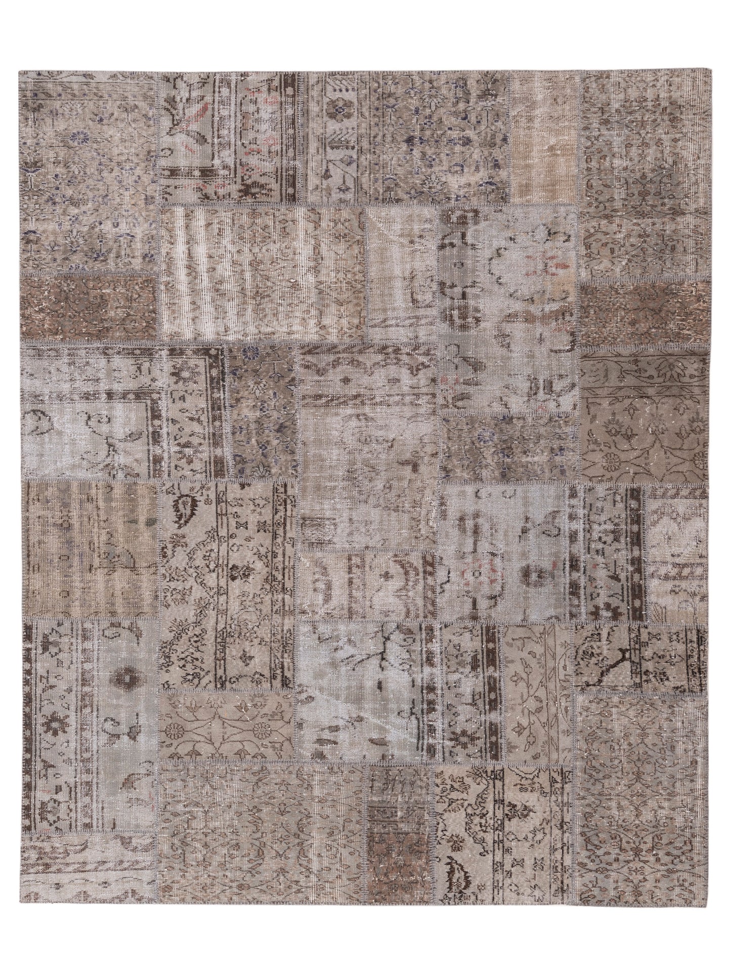 Pasha Turkish Vestige Patchwork Light Gray Contemporary
