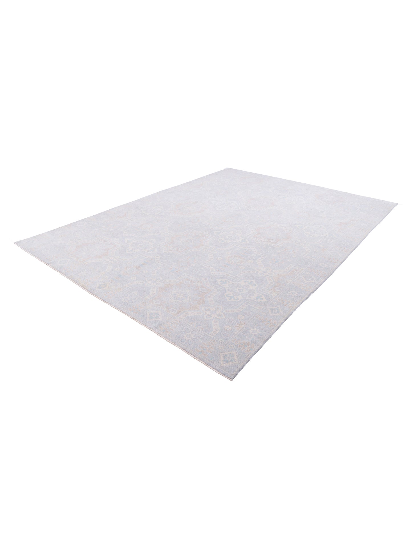 Andalusia 125882 Silver Silver 10.1x13.9 Hand Knotted Rug