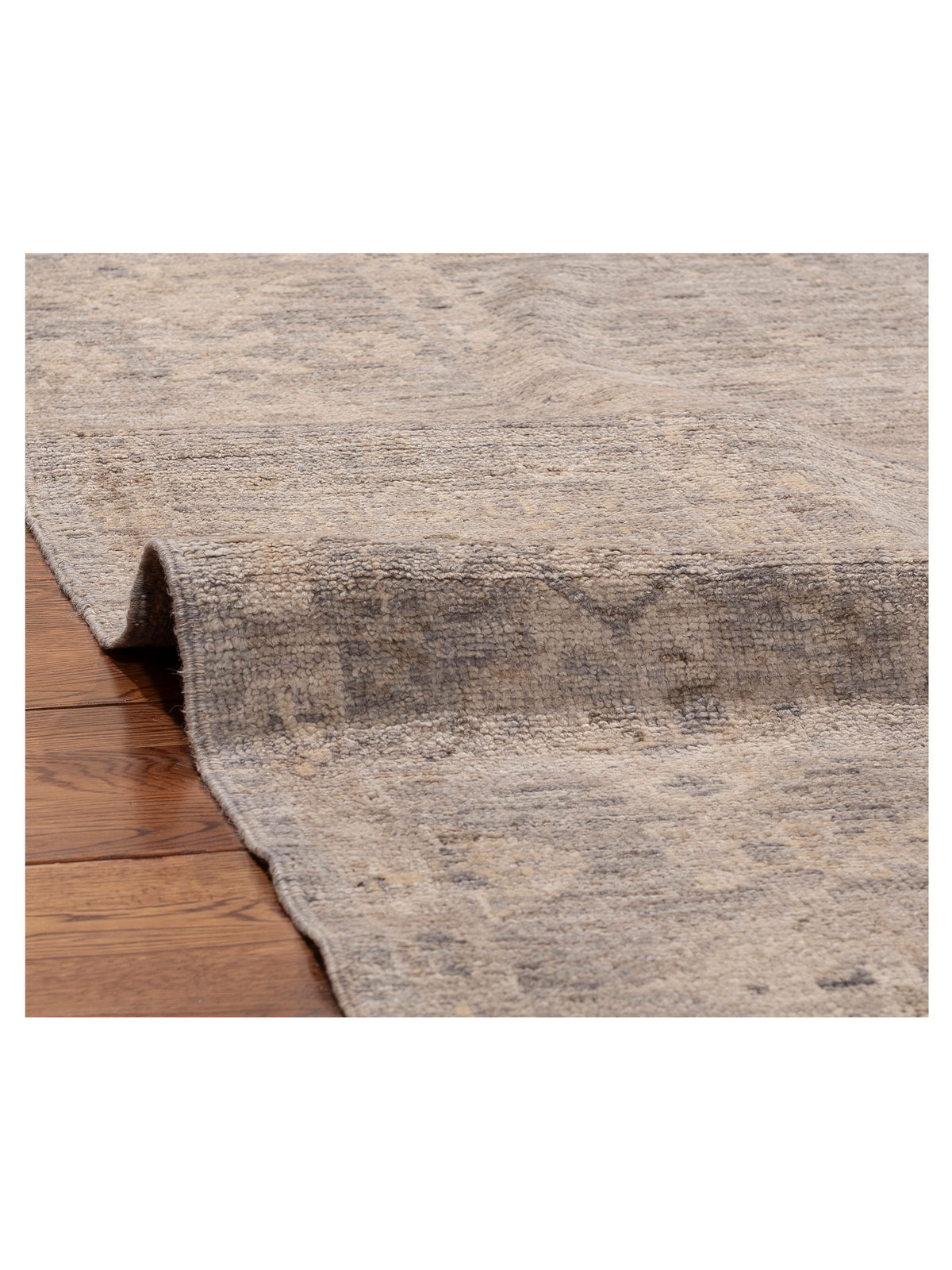 Angora Oushak 156175 Gray Gray 8x9.9 Hand Knotted Rug