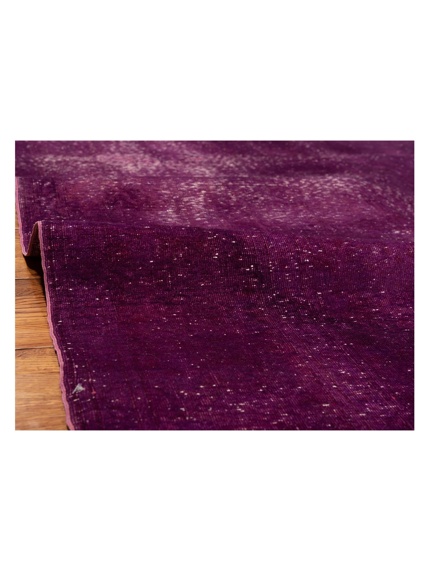 Vintage 114269 Plum 7.10x11.9 Hand Knotted Rug