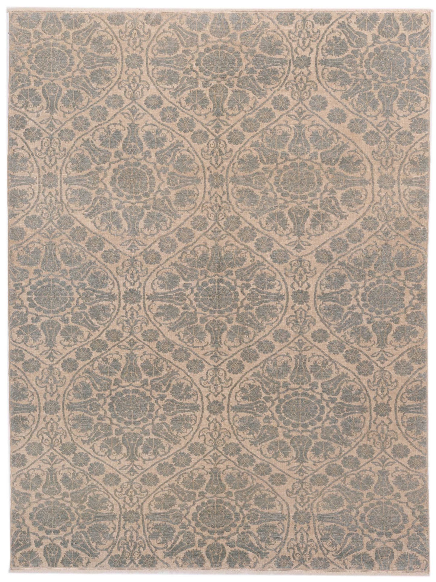 Pasha Defne Ivory Ice Blue Transitional