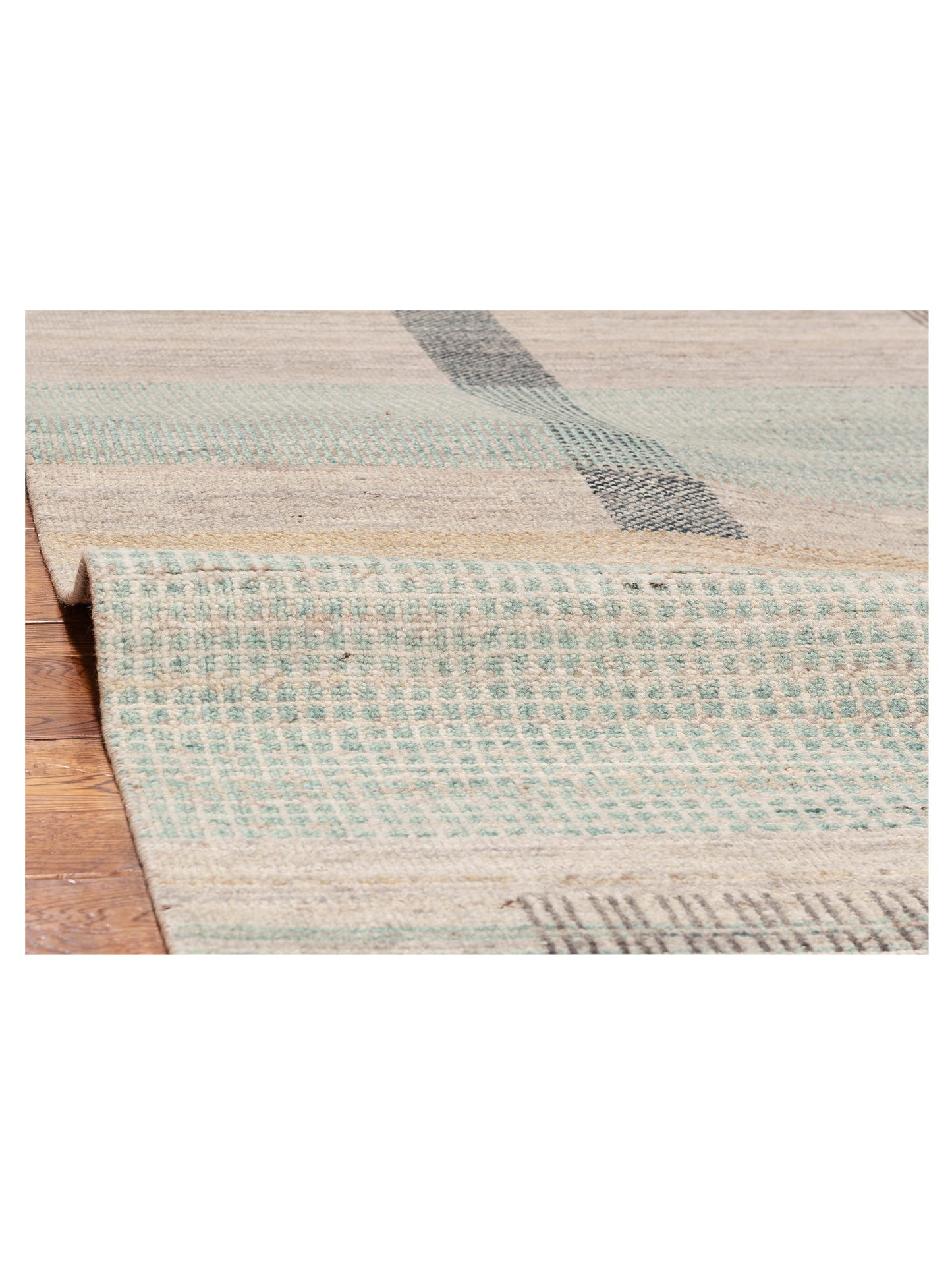 Aurore 154818 Brown Green 9x12.2 Hand Knotted Rug