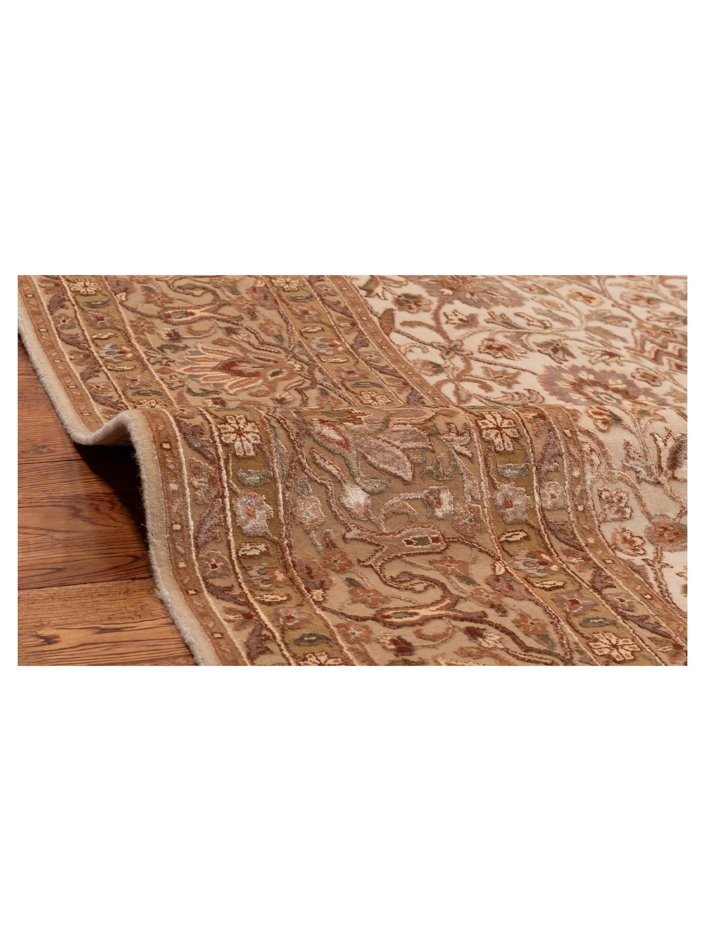 Imperial Silk 153362 Cream Gold 7.9x10 Hand Knotted Rug