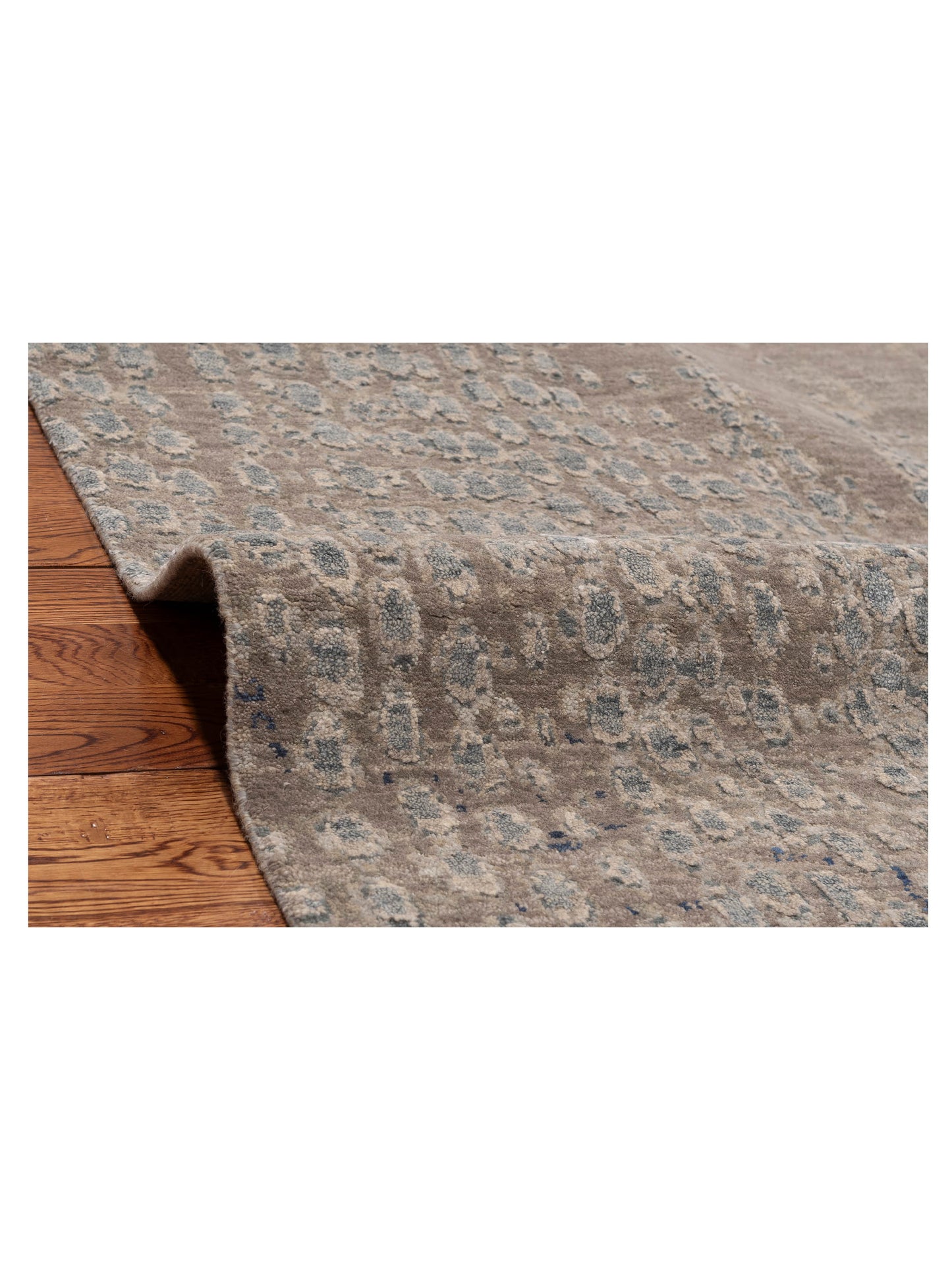 Dazzling 153377 Green Blue 9.1x12.2 Hand Knotted Rug