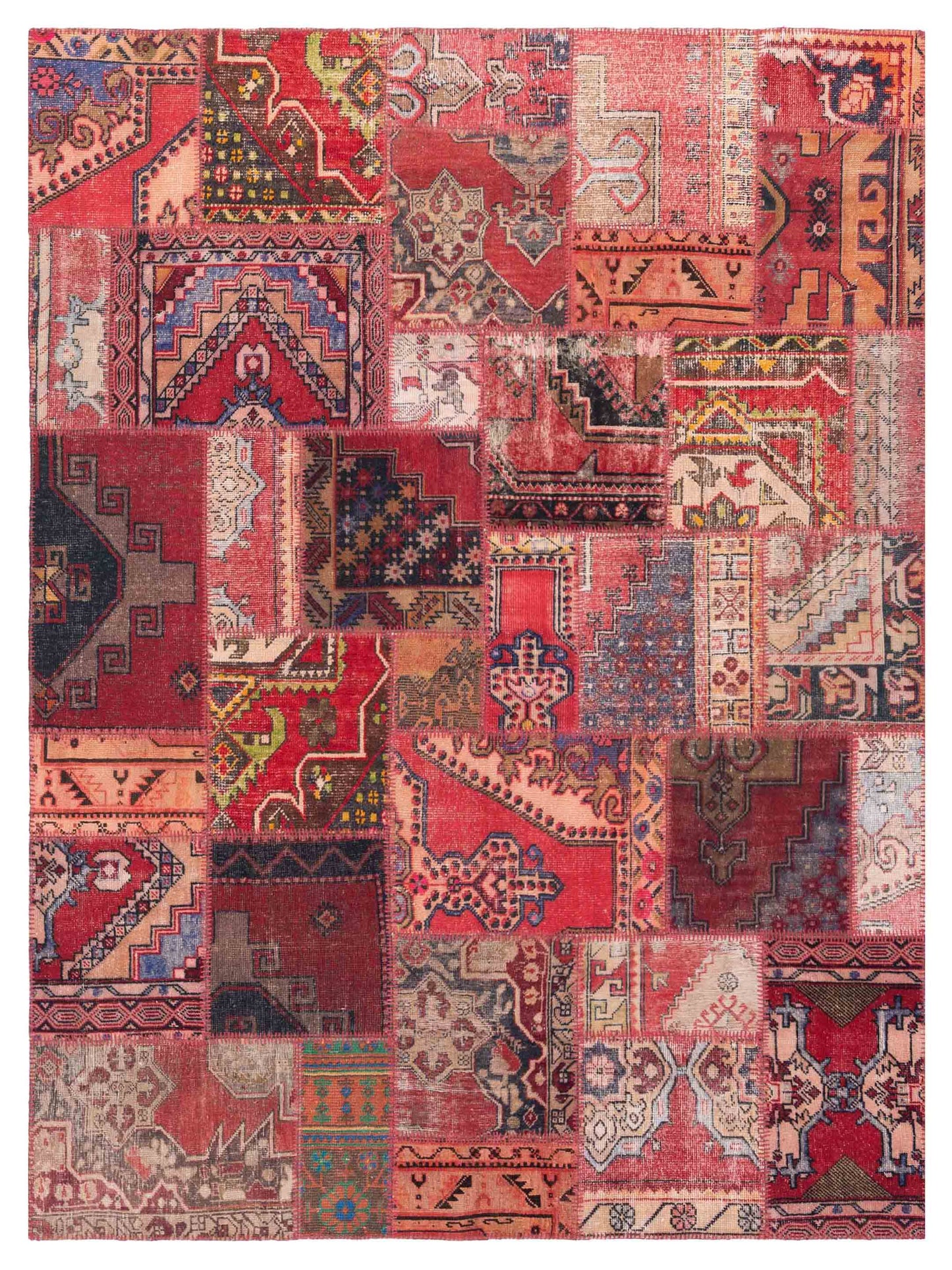 Pasha Turkish Vestige Patchwork Multi Contemporary