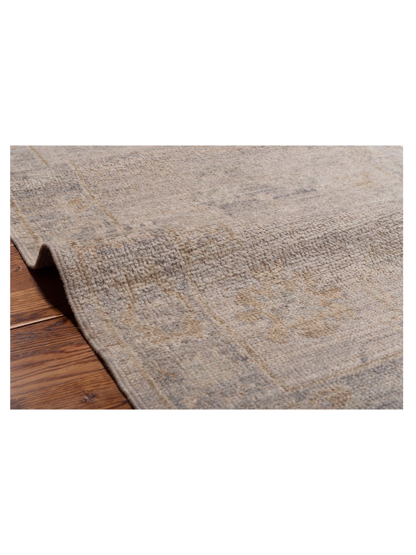 Angora Oushak 149470 Gray Gray 2.8x9.9 Hand Knotted Rug