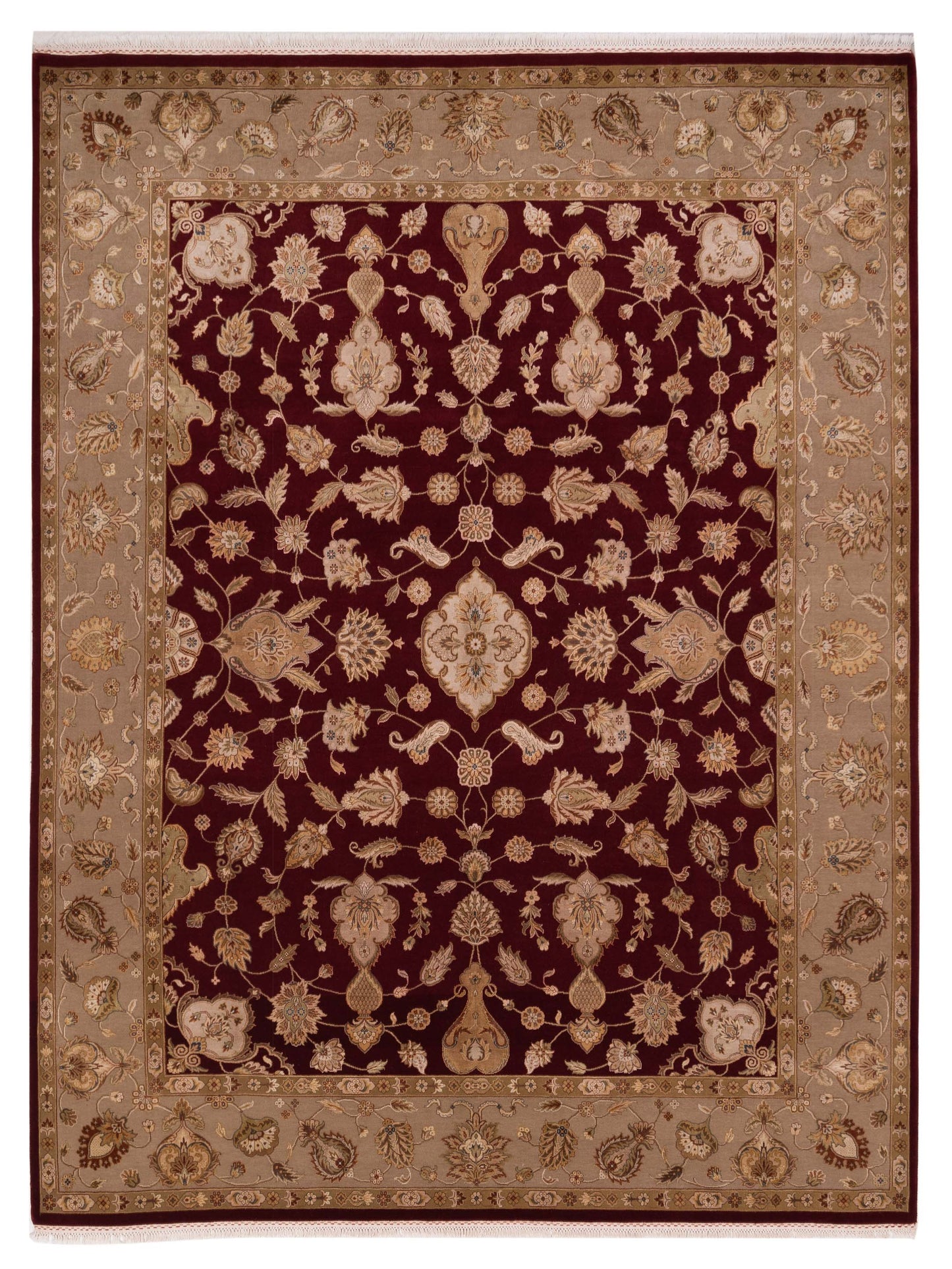 Rajpur Imperial Silk Red Cream Traditional