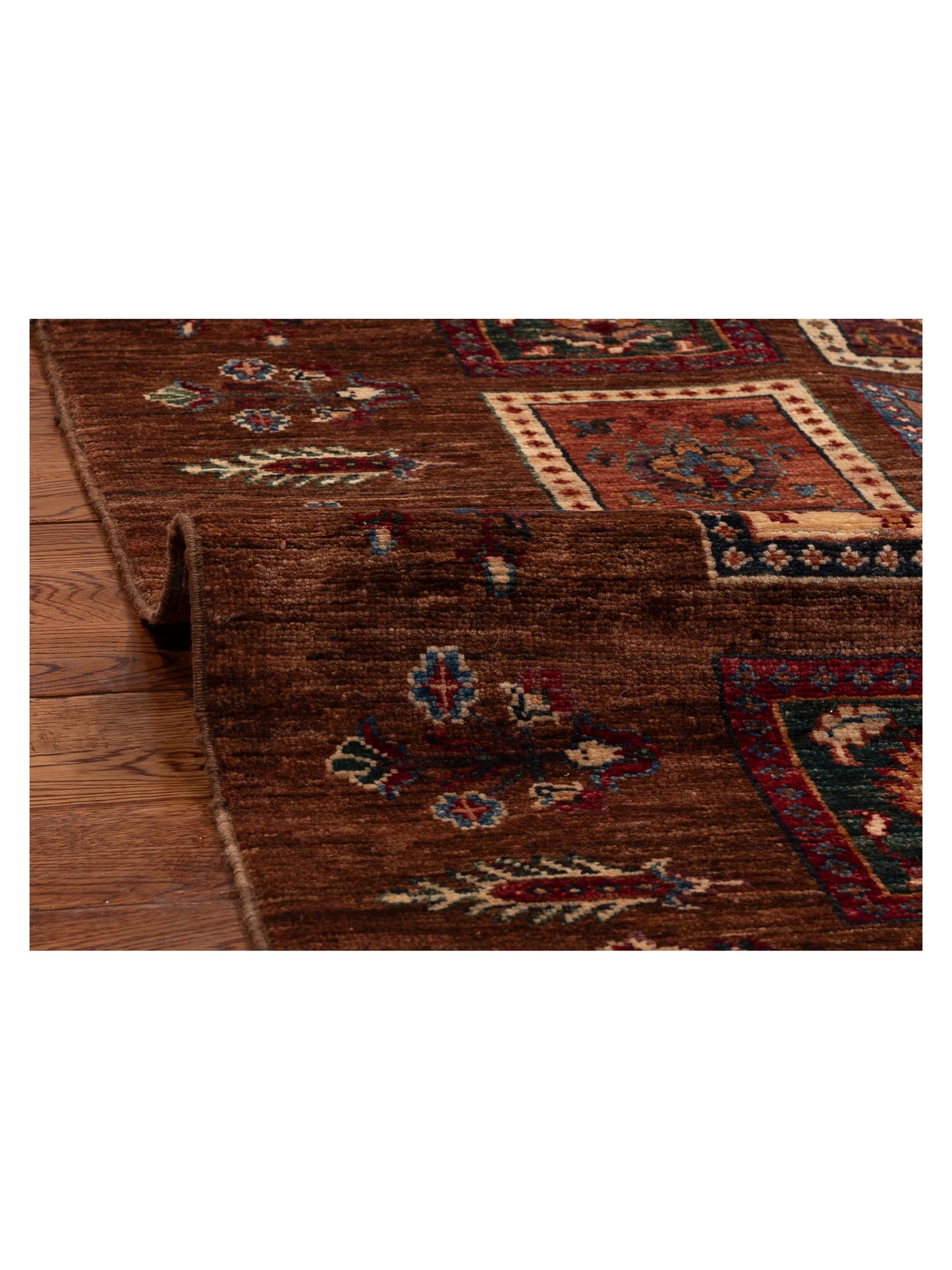 Khorjin 151329 Multi Multi 4.11x7.1 Hand Knotted Rug