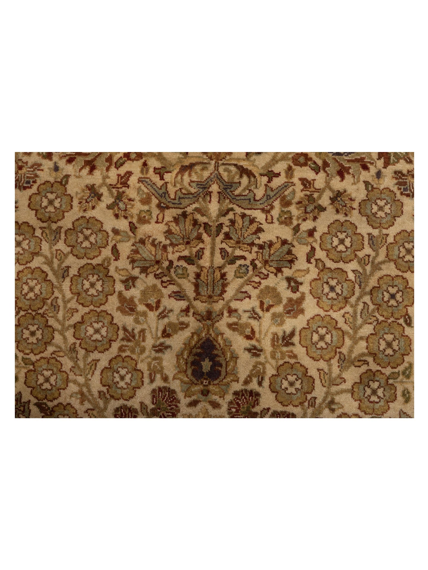 Sivas 85851 Beige Purple 8x9.11 Hand Knotted Rug