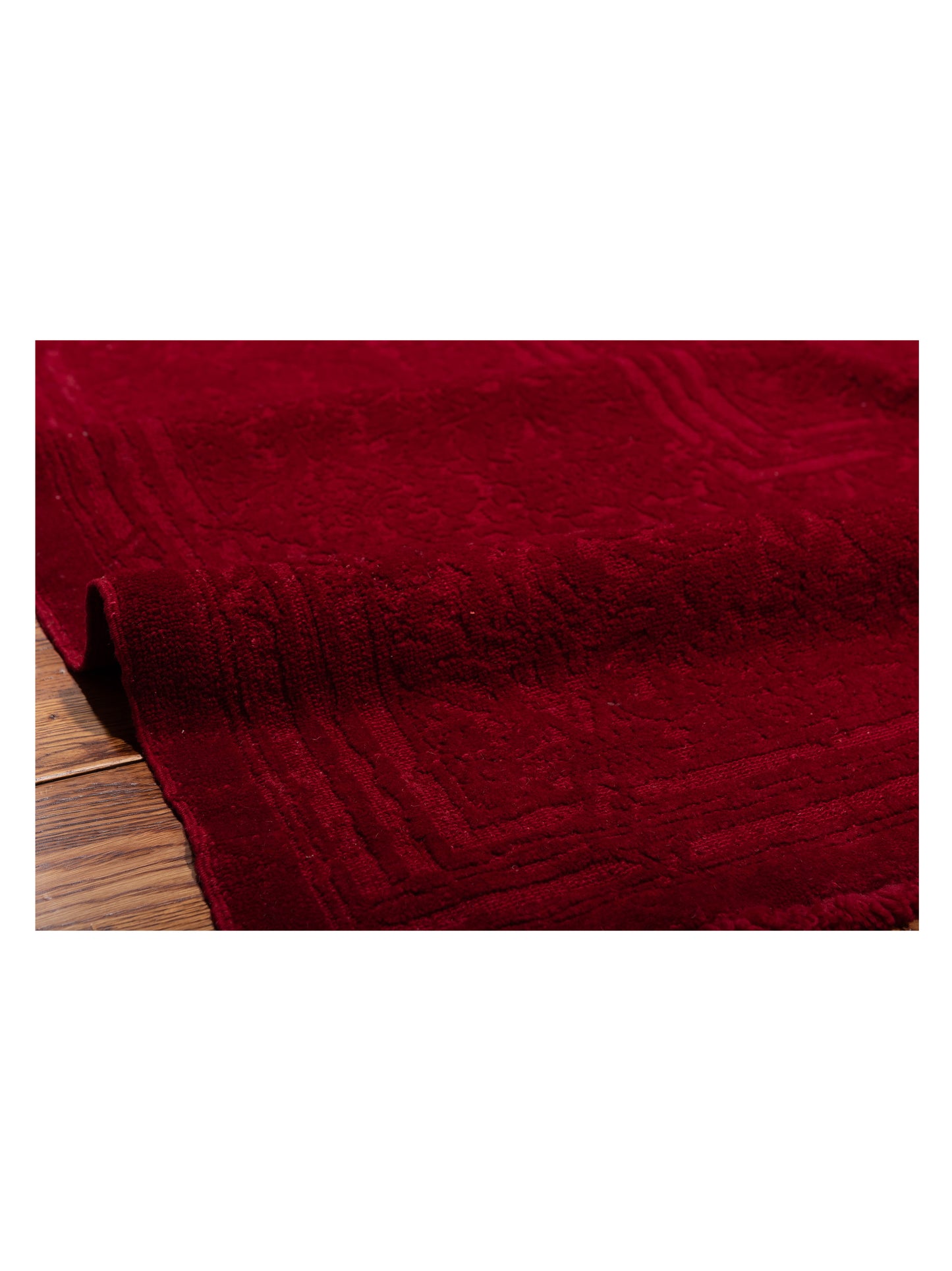 Color Bouquet 108868 Red Red 12x15.2 Hand Knotted Rug
